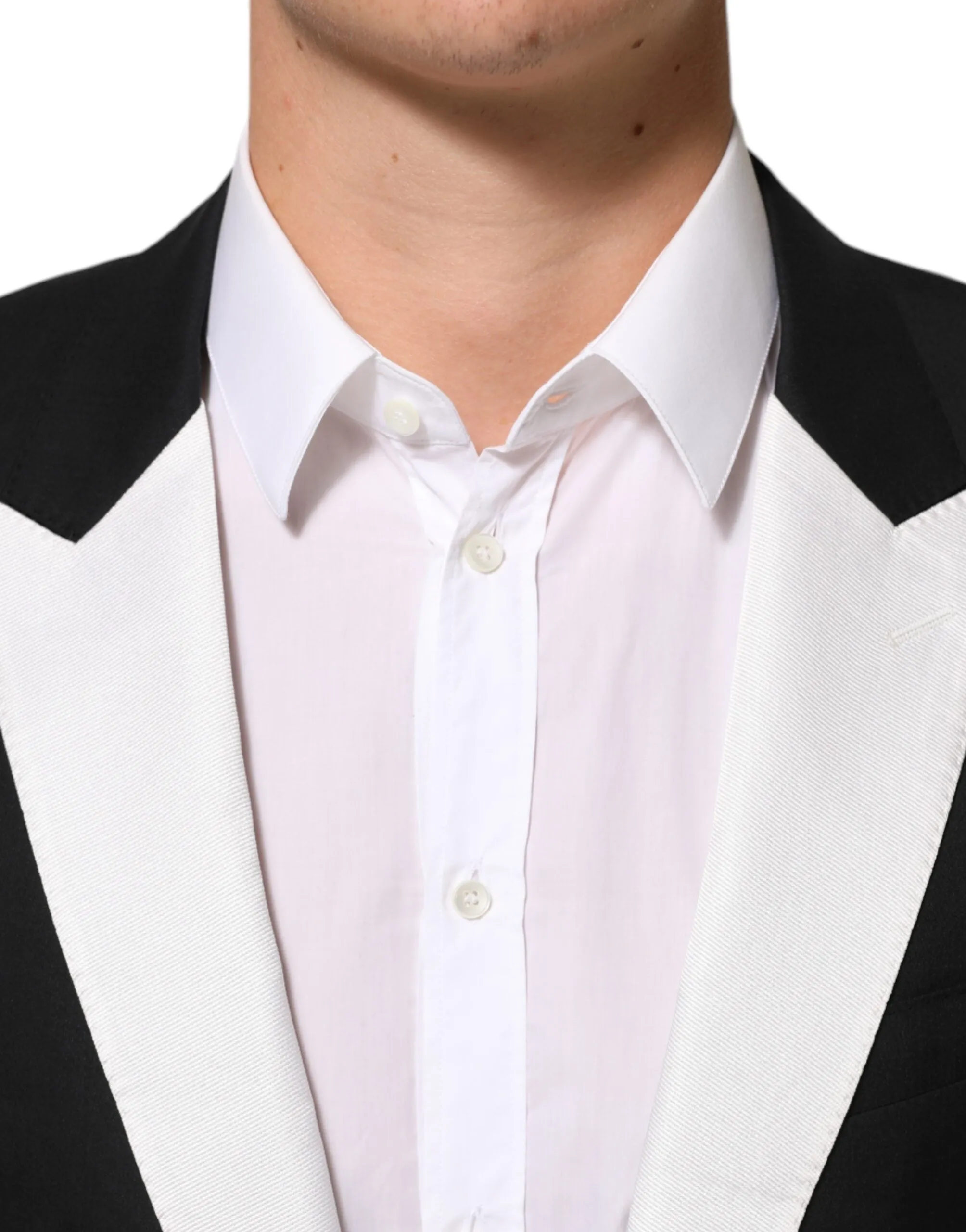 Dolce & Gabbana Black White MARTINI 1 Button Men Suit Blazer sold by Siebentaschen product image thumbnail 5