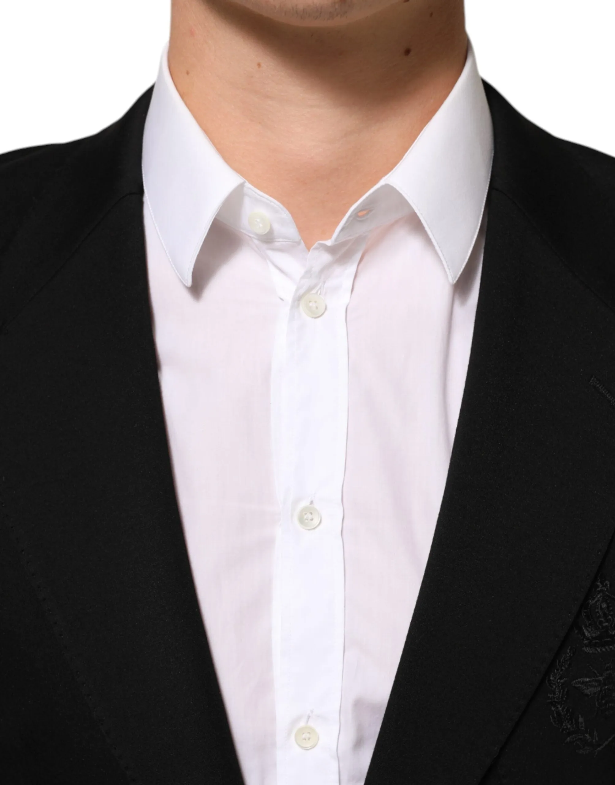 Dolce & Gabbana Black Viscose 2 Buttons Suit Jacket Blazer sold by Siebentaschen product image thumbnail 5