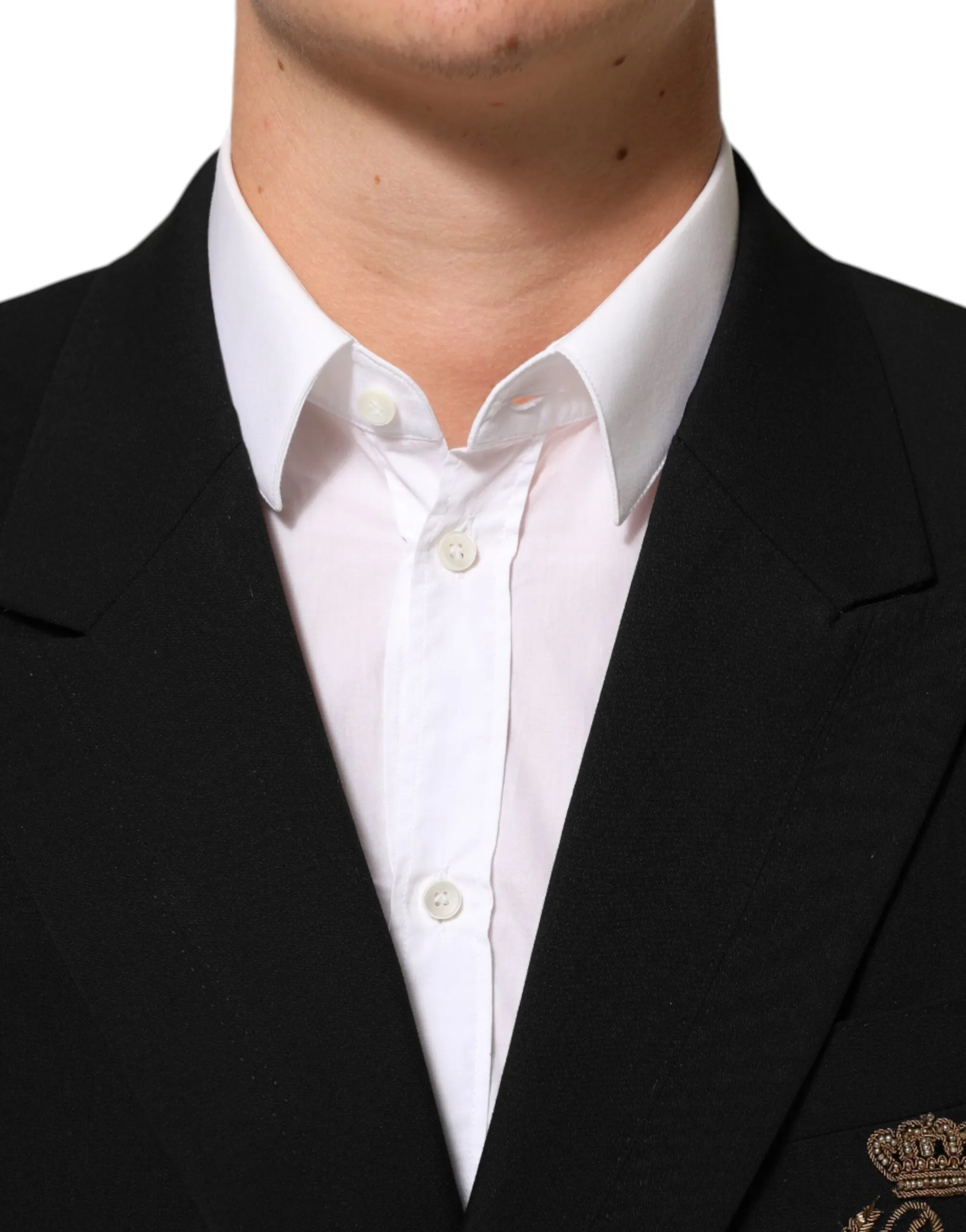 Dolce & Gabbana Black Wool 2 Buttons Suit Men Jacket Blazer sold by Siebentaschen product image thumbnail 5