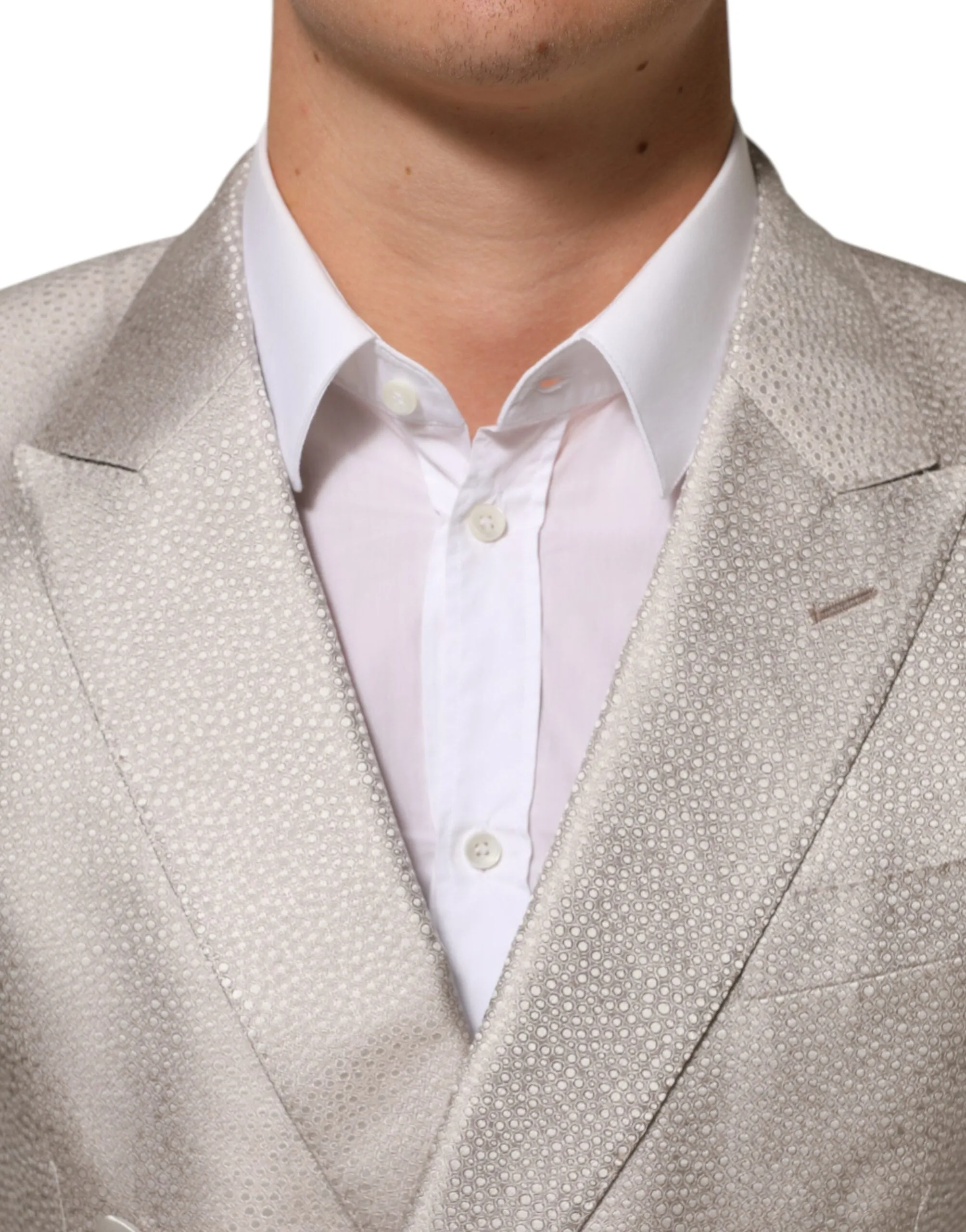 Dolce & Gabbana Beige MARTINI Double-Breasted Suit Blazer sold by Siebentaschen product image thumbnail 5