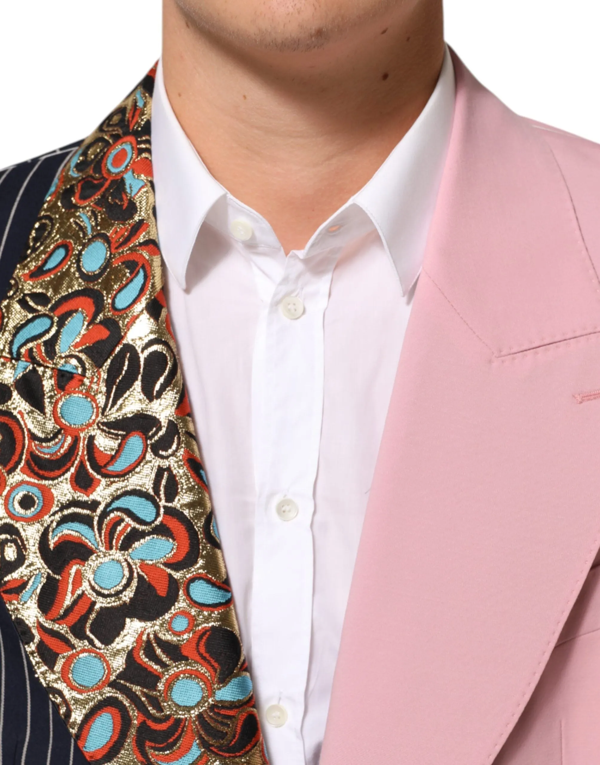 Dolce & Gabbana Multicolor Patchwork Single Breasted Jacket Blazer sold by Siebentaschen product image thumbnail 5
