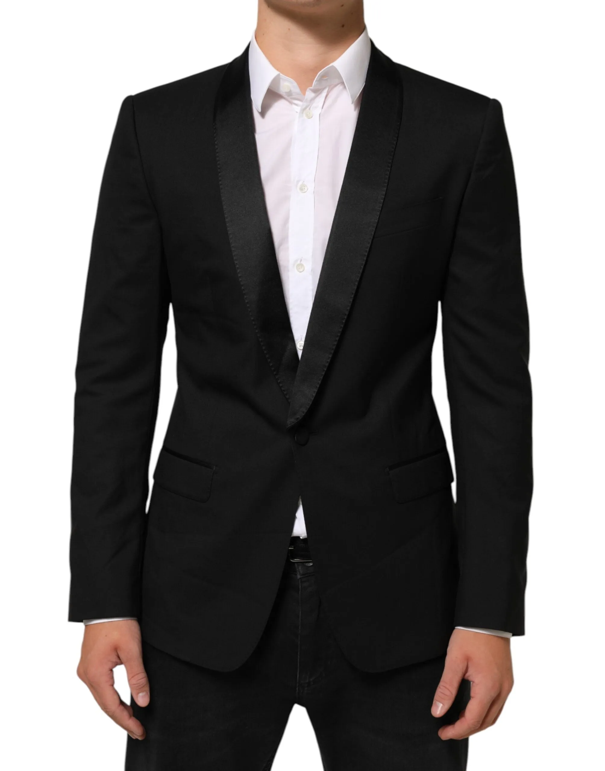 Dolce & Gabbana Black MARTINI 1 Button Suit Jacket Blazer sold by Siebentaschen product image thumbnail 2