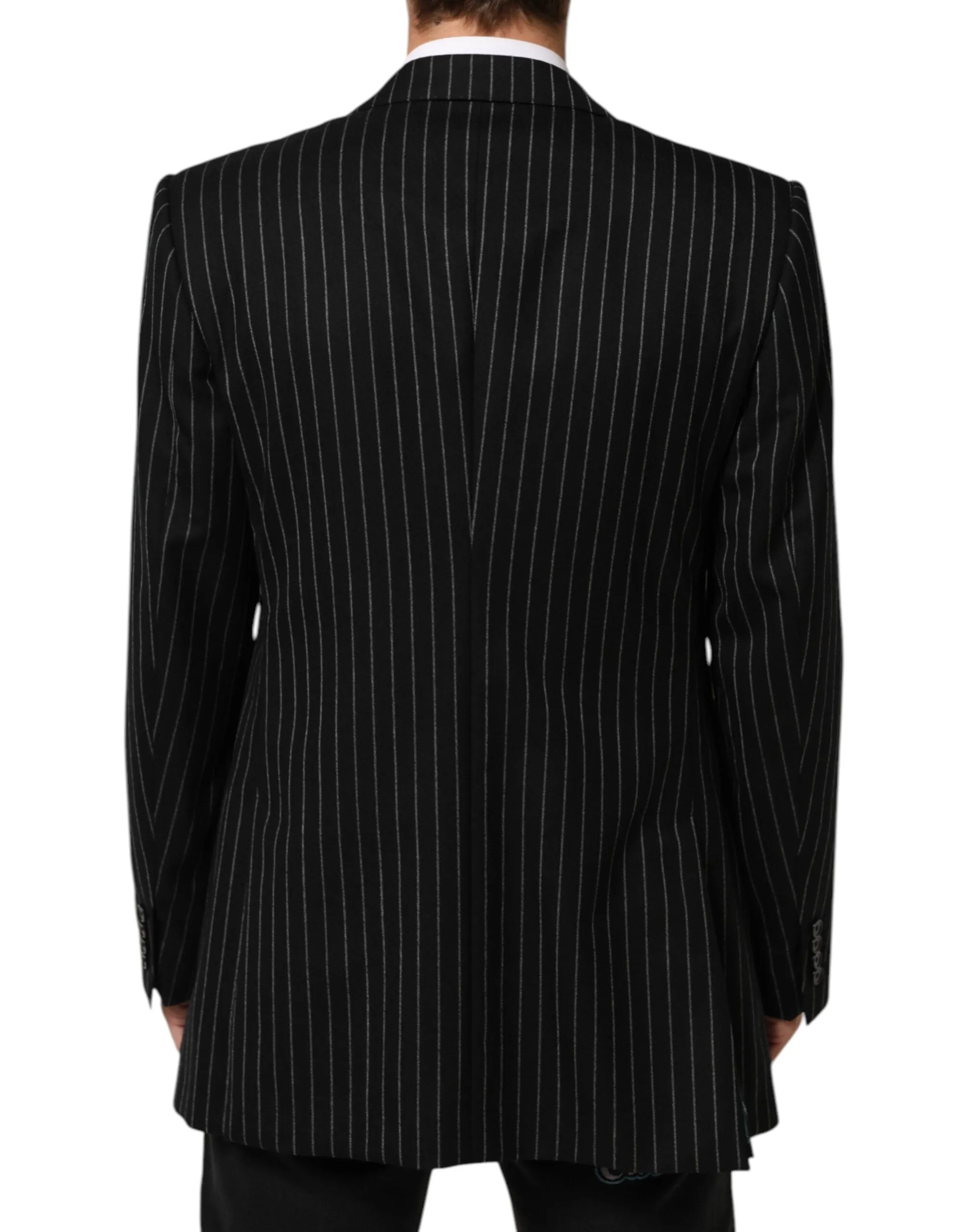 Dolce & Gabbana Black Stripes 2 Buttons Suit Jacket Blazer sold by Siebentaschen product image thumbnail 4