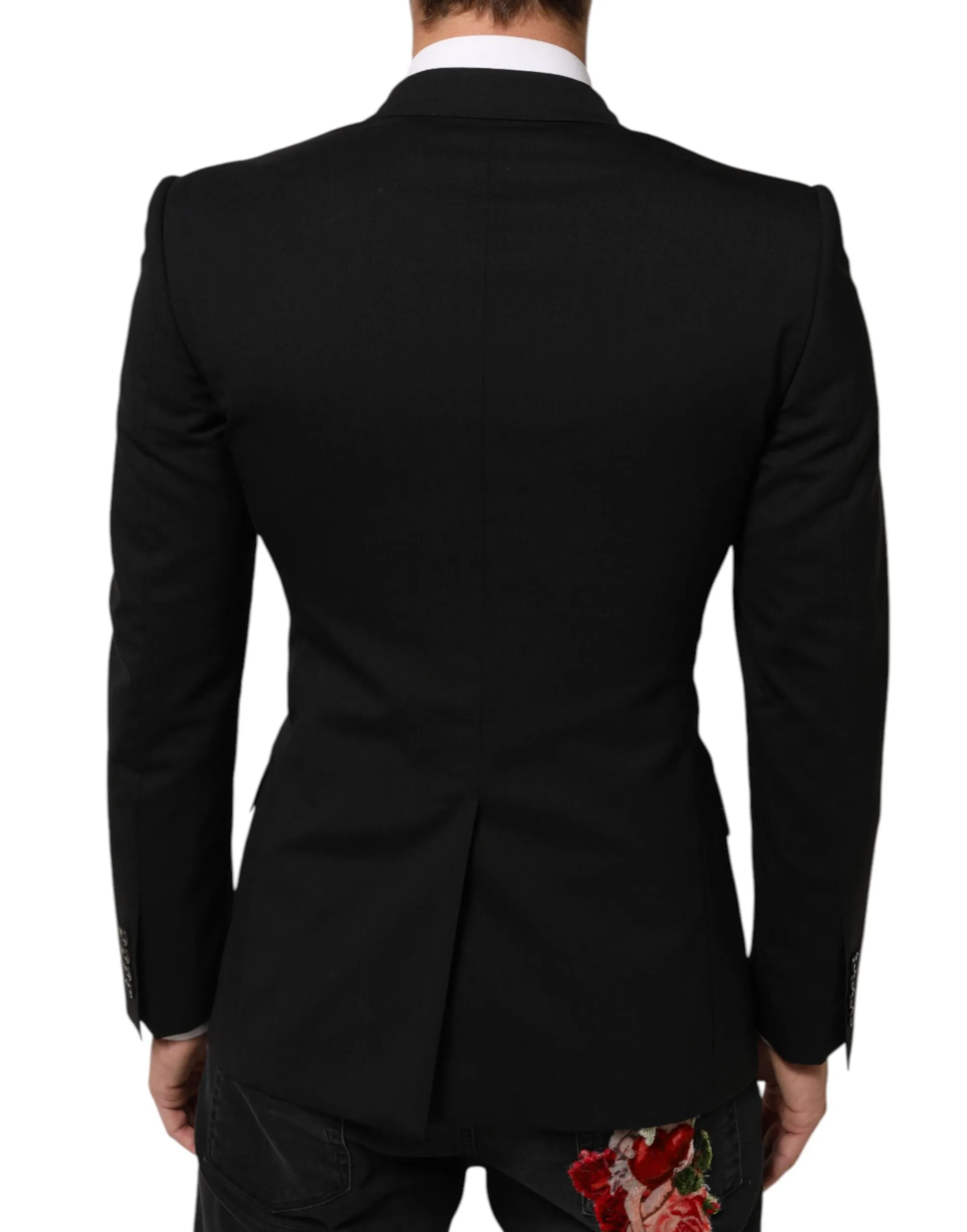Dolce & Gabbana Black SICILIA Double Breasted Jacket Blazer sold by Siebentaschen product image thumbnail 4