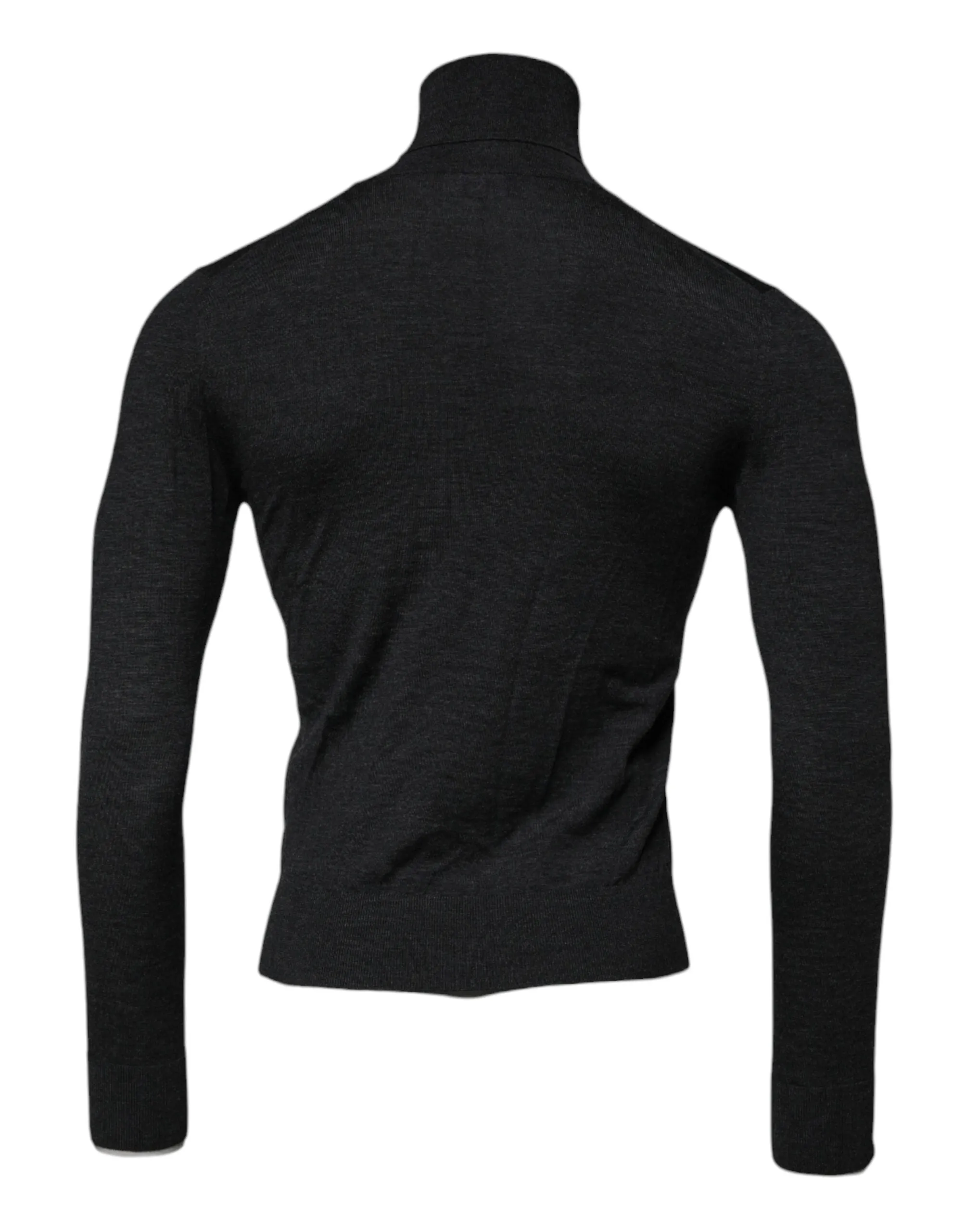 Dolce & Gabbana Black Wool Turtle Neck Men Pullover Sweater sold by Siebentaschen product image thumbnail 4