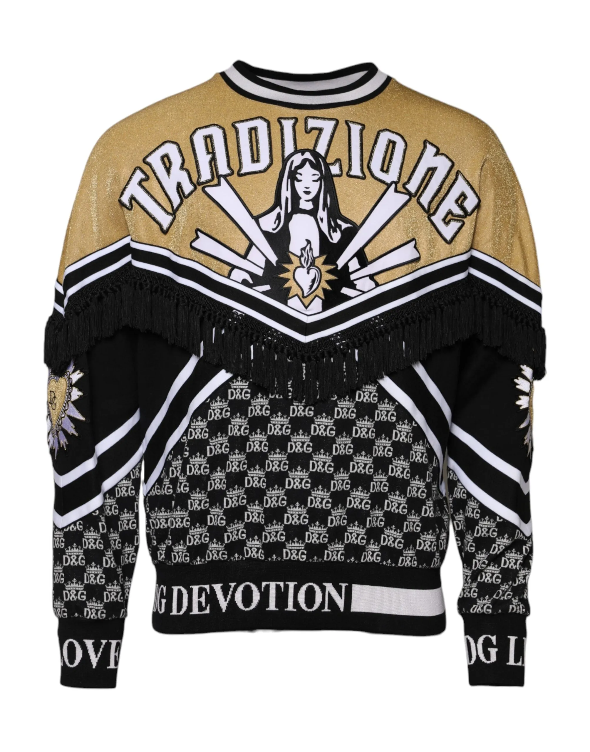 Dolce & Gabbana Multicolor Tradizione E Devotion Sweatshirt Sweater sold by Siebentaschen