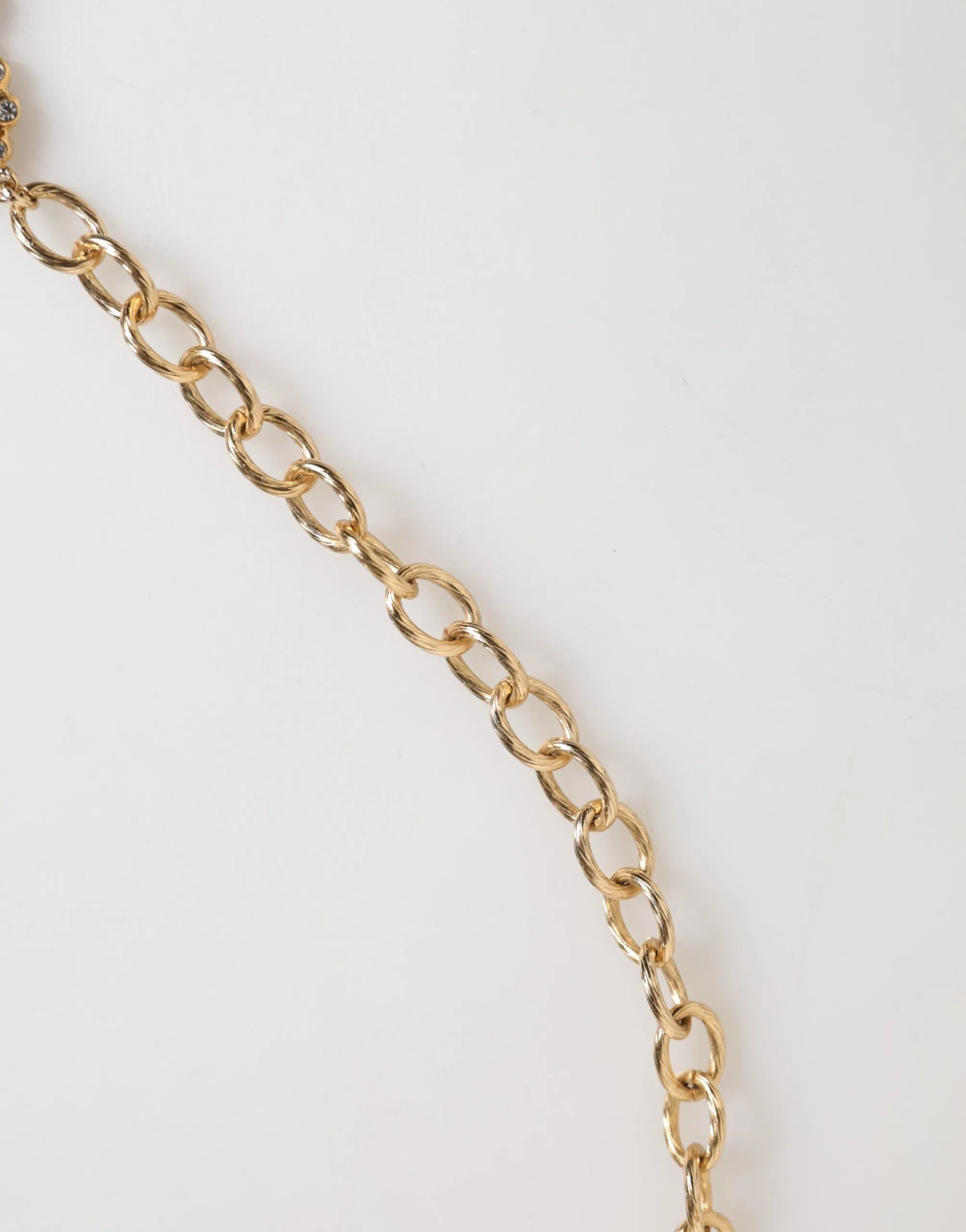 Dolce & Gabbana Gold Crystal Clock Pendant Statement Jewelry Necklace sold by Siebentaschen product image thumbnail 5