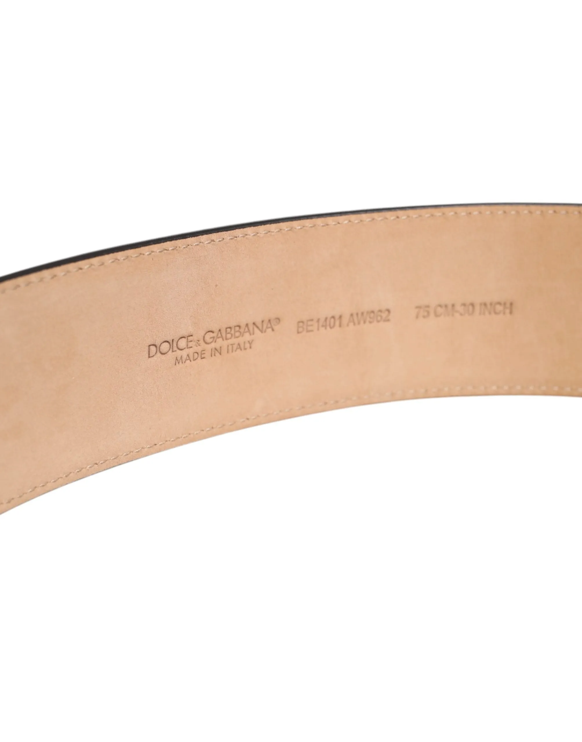 Dolce & Gabbana Brown Leather Classic Metal Oval Buckle Belt sold by Siebentaschen product image thumbnail 4