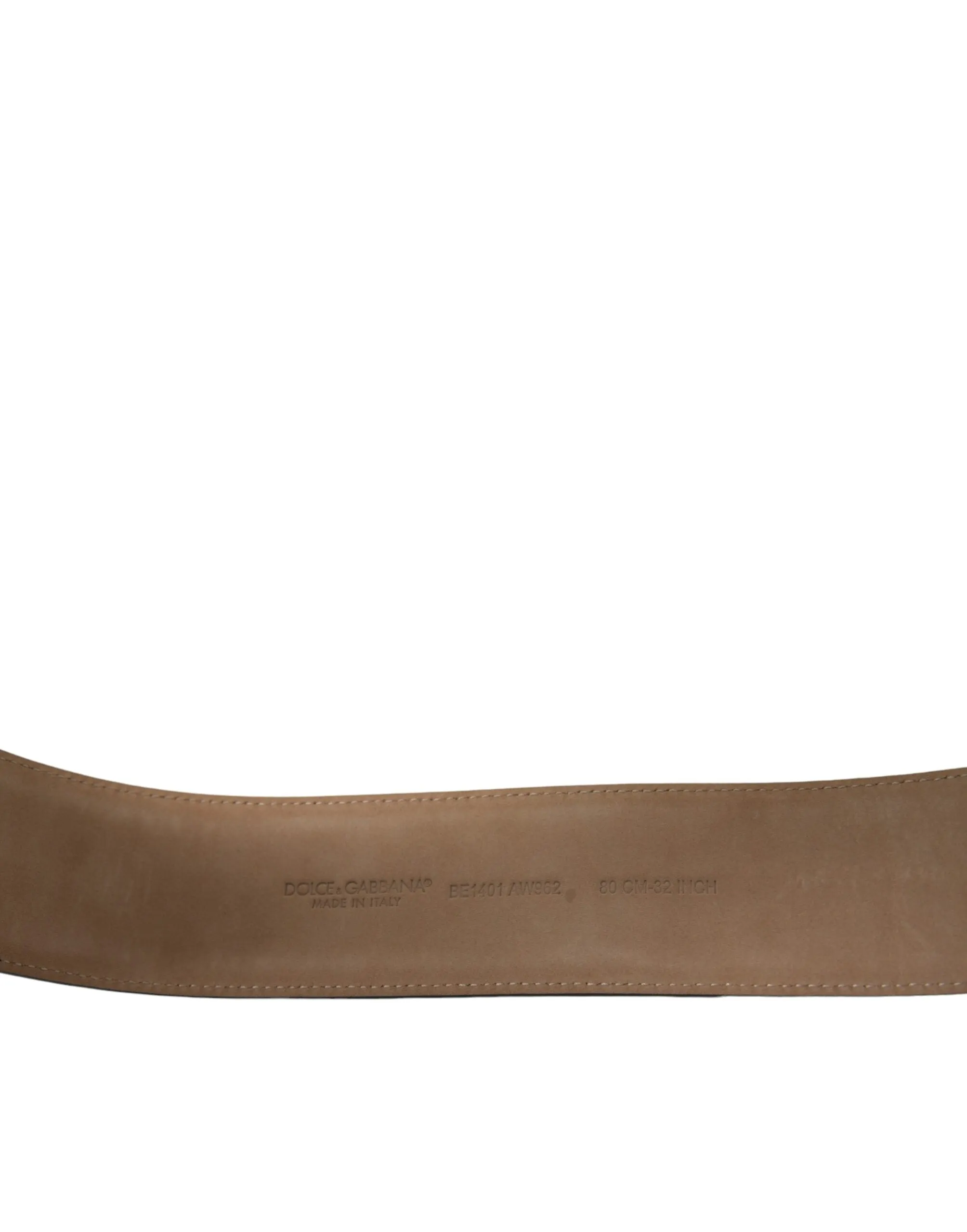 Dolce & Gabbana Black Leather Classic Metal Oval Buckle Belt sold by Siebentaschen product image thumbnail 5