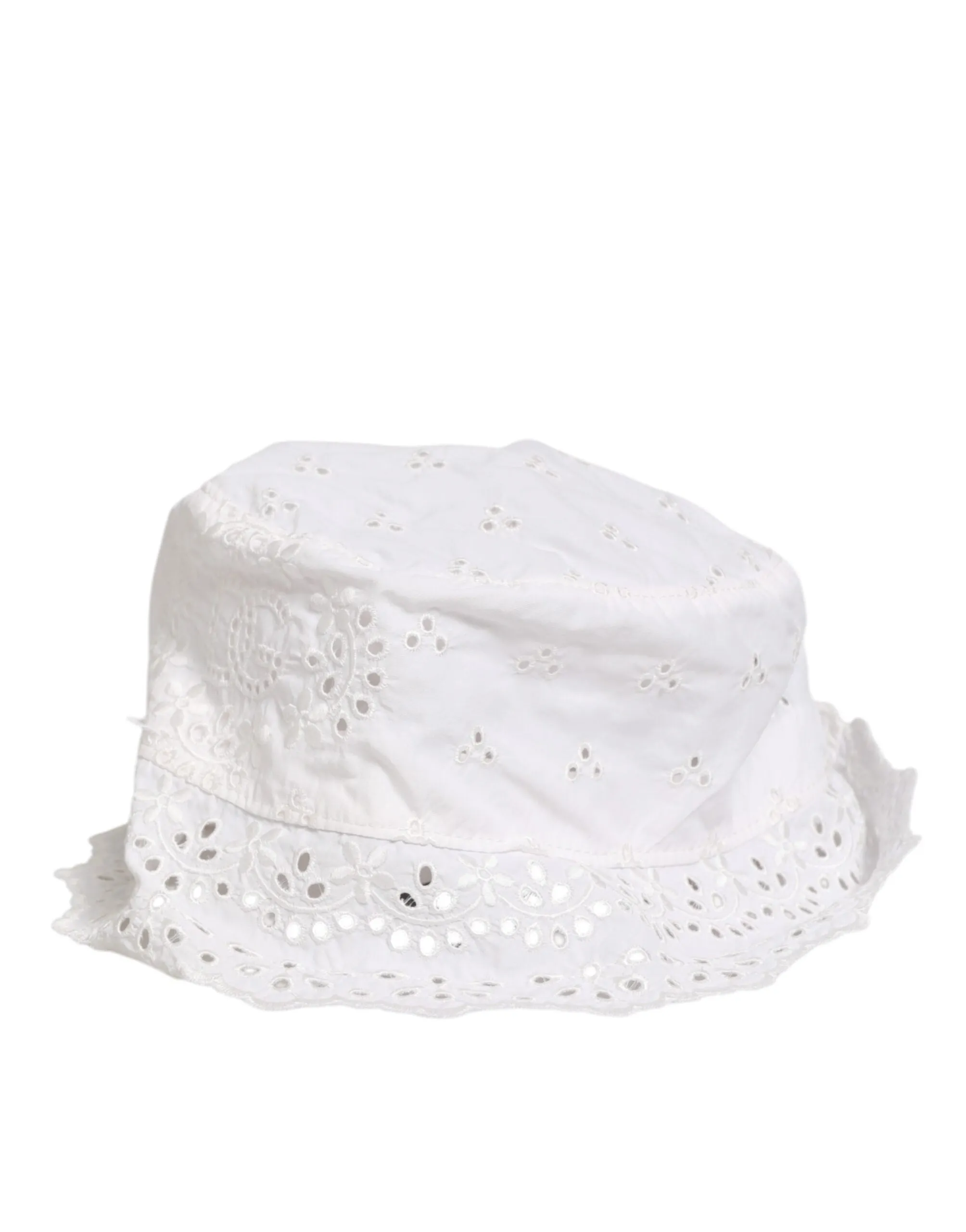 Dolce & Gabbana White Nylon Cut Out Bucket Logo Capello Hat sold by Siebentaschen product image thumbnail 4