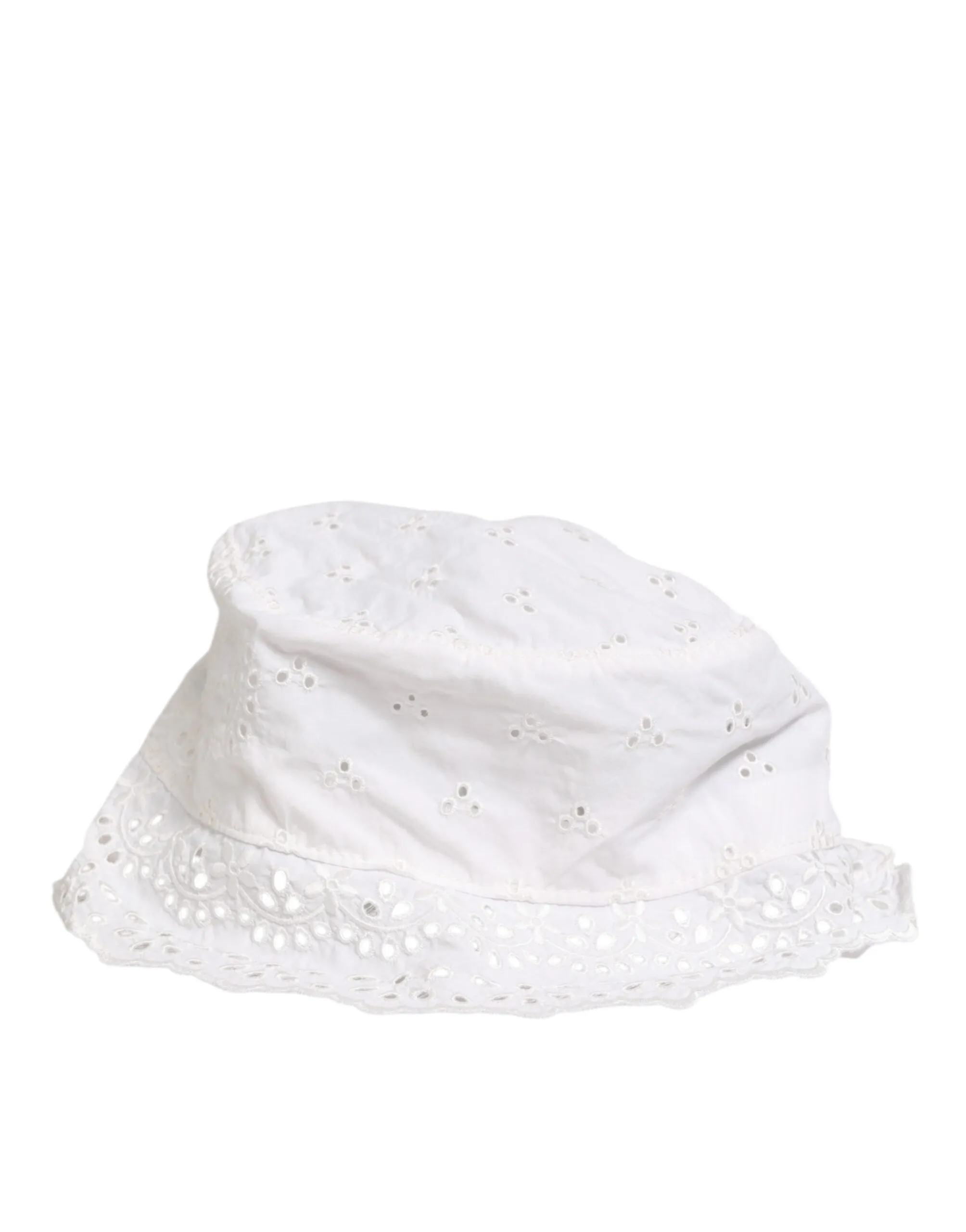 Dolce & Gabbana White Nylon Cut Out Bucket Logo Capello Hat sold by Siebentaschen product image thumbnail 5