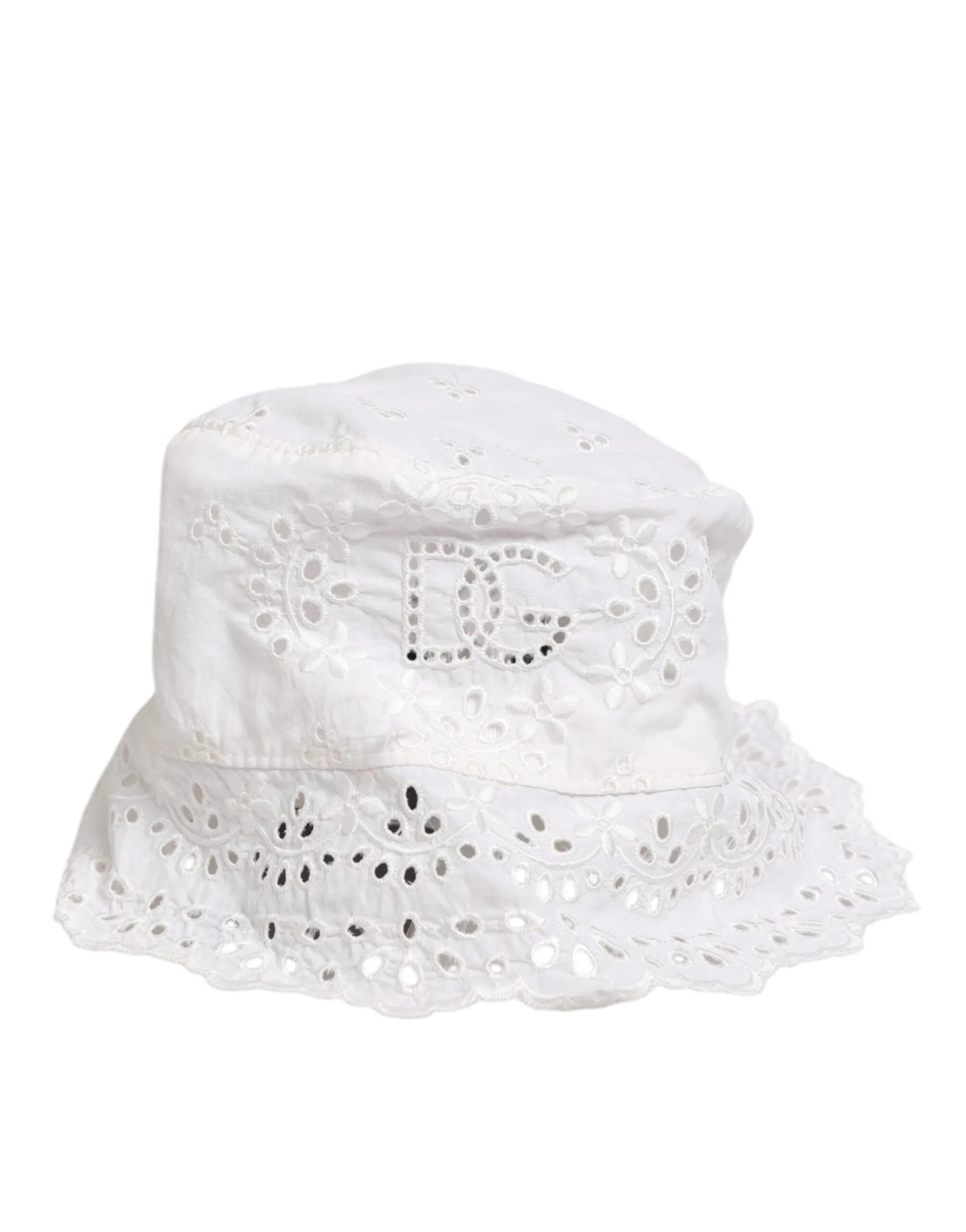 Dolce & Gabbana White Nylon Cut Out Bucket Logo Capello Hat sold by Siebentaschen product image thumbnail 2