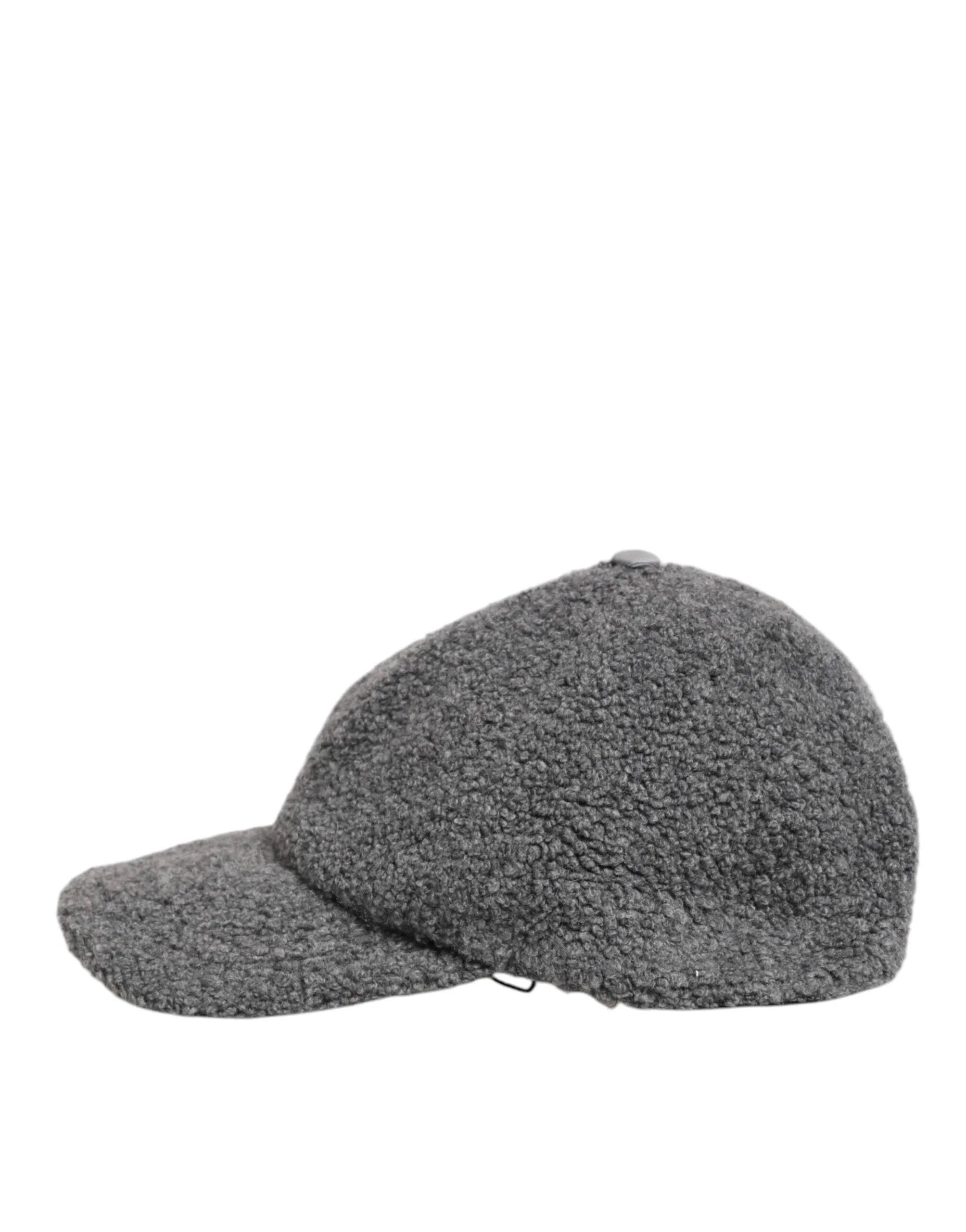 Dolce & Gabbana Gray Wool Fleece Rapper Men Baseball Capello Hat sold by Siebentaschen product image thumbnail 4