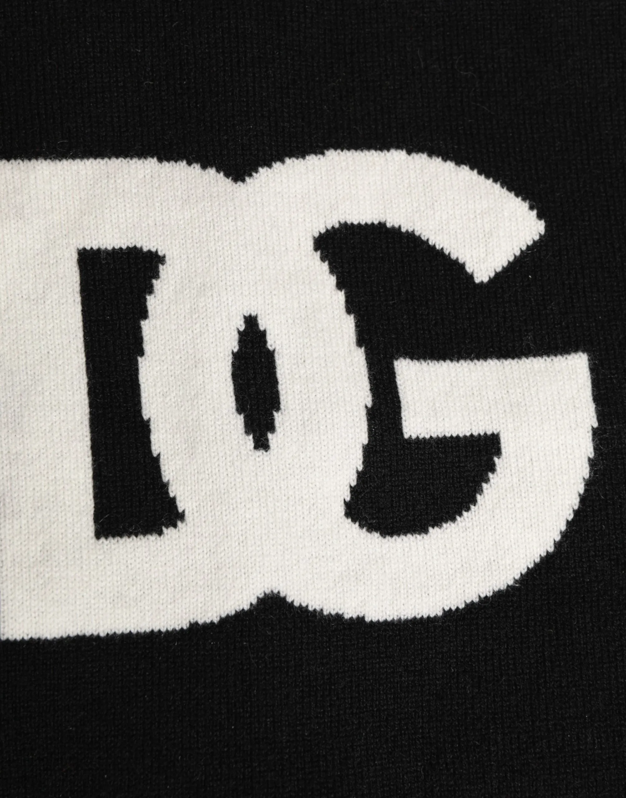 Dolce & Gabbana Black D&G Logo Cashmere Knitted Men One Size Scarf sold by Siebentaschen product image thumbnail 4