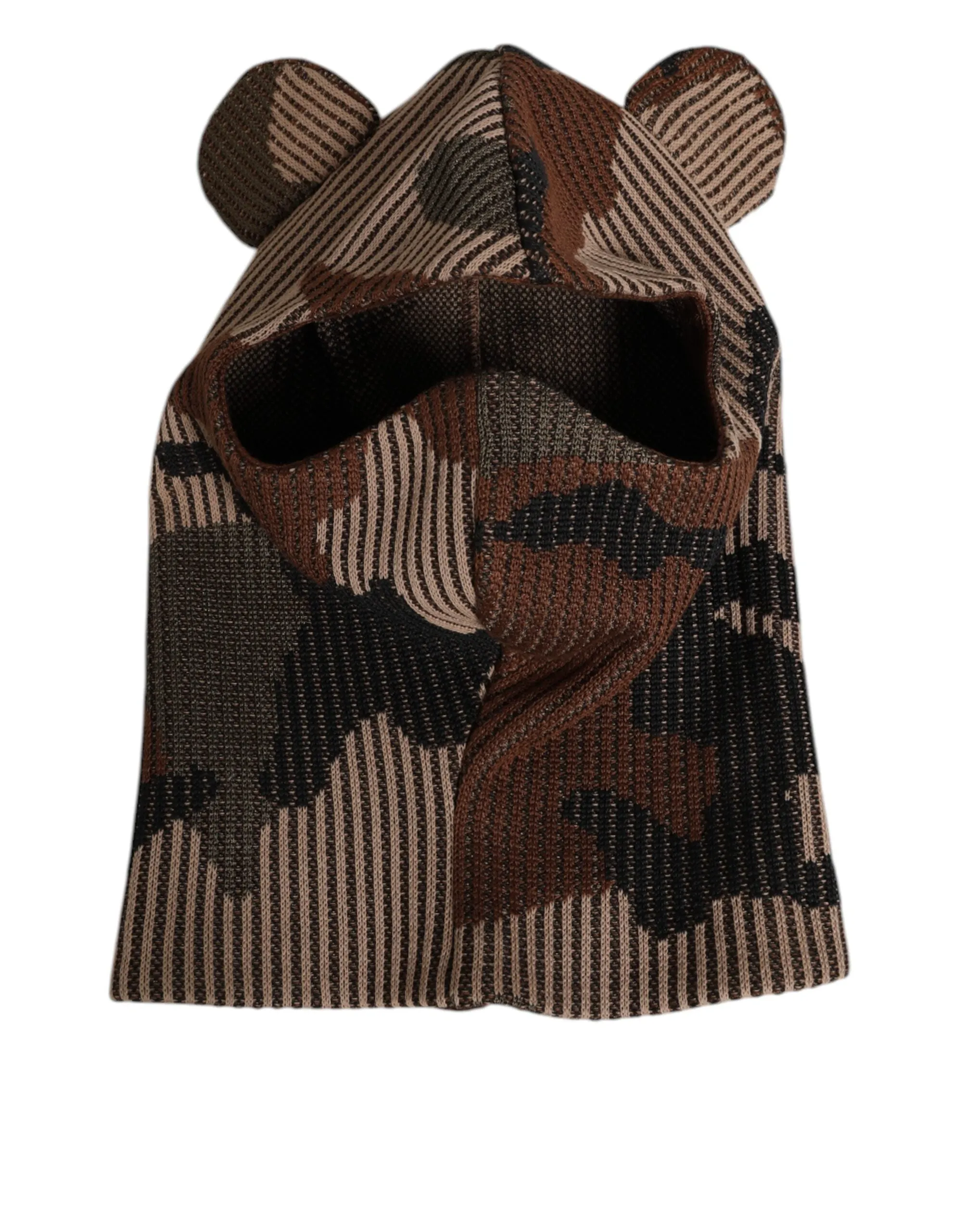Dolce & Gabbana Multicolor Camouflage Balaclava Mask Men Cap One Size Hat sold by Siebentaschen product image thumbnail 3