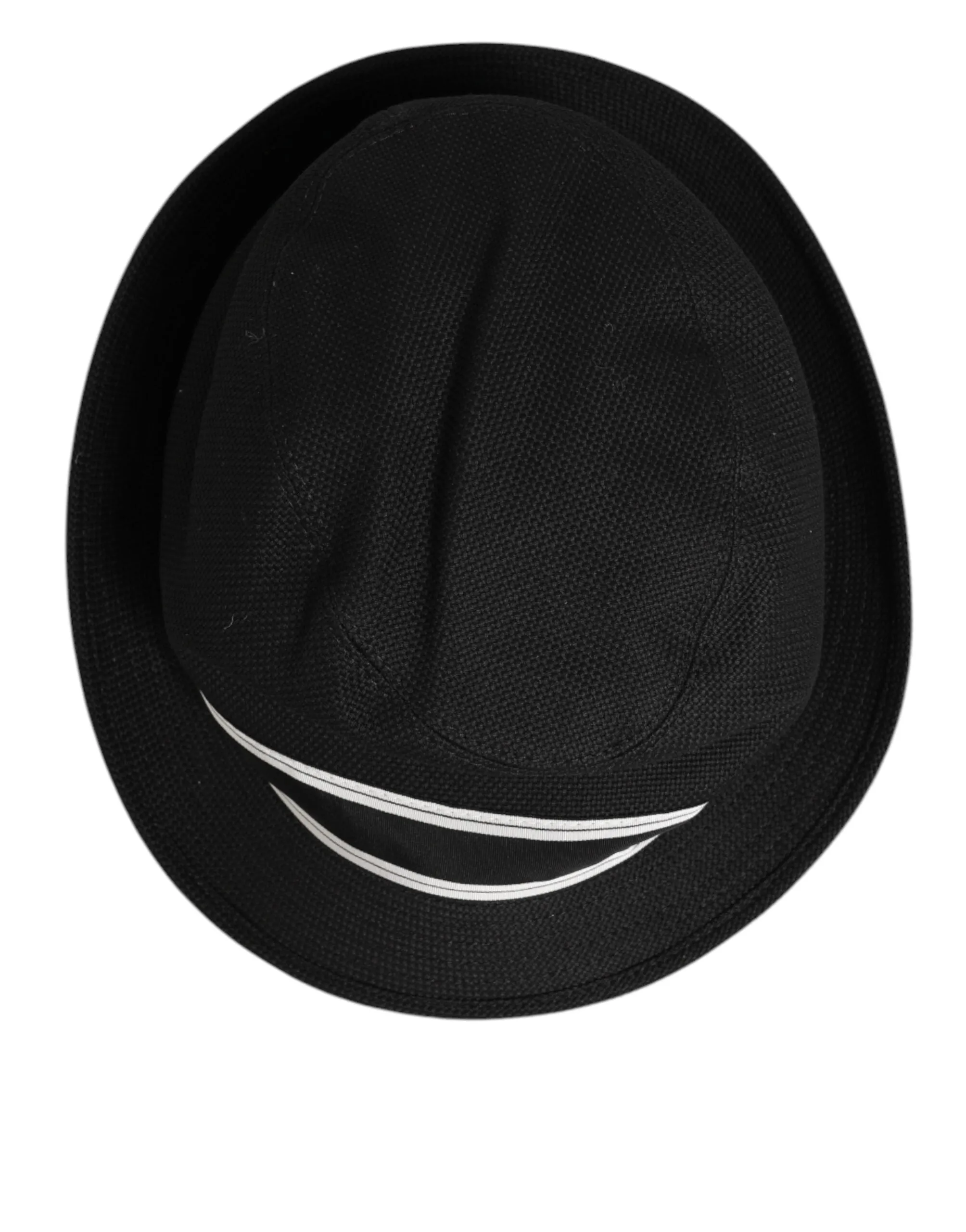 Dolce & Gabbana Black Cotton Polka Dot Lining Fedora Men Hat sold by Siebentaschen product image thumbnail 3