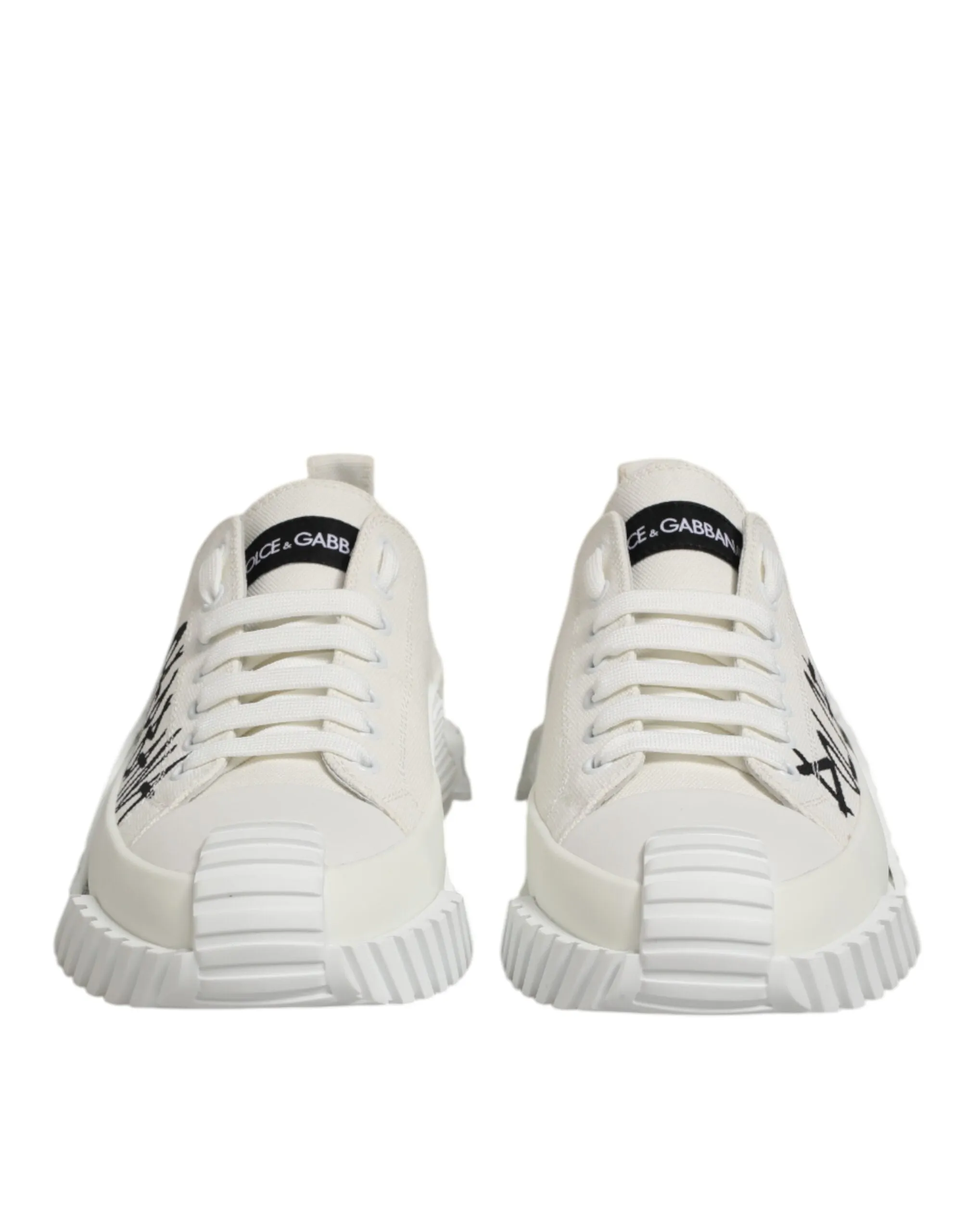 Dolce & Gabbana White Cotton NS1 Low Top Sneaker Shoes sold by Siebentaschen product image thumbnail 3