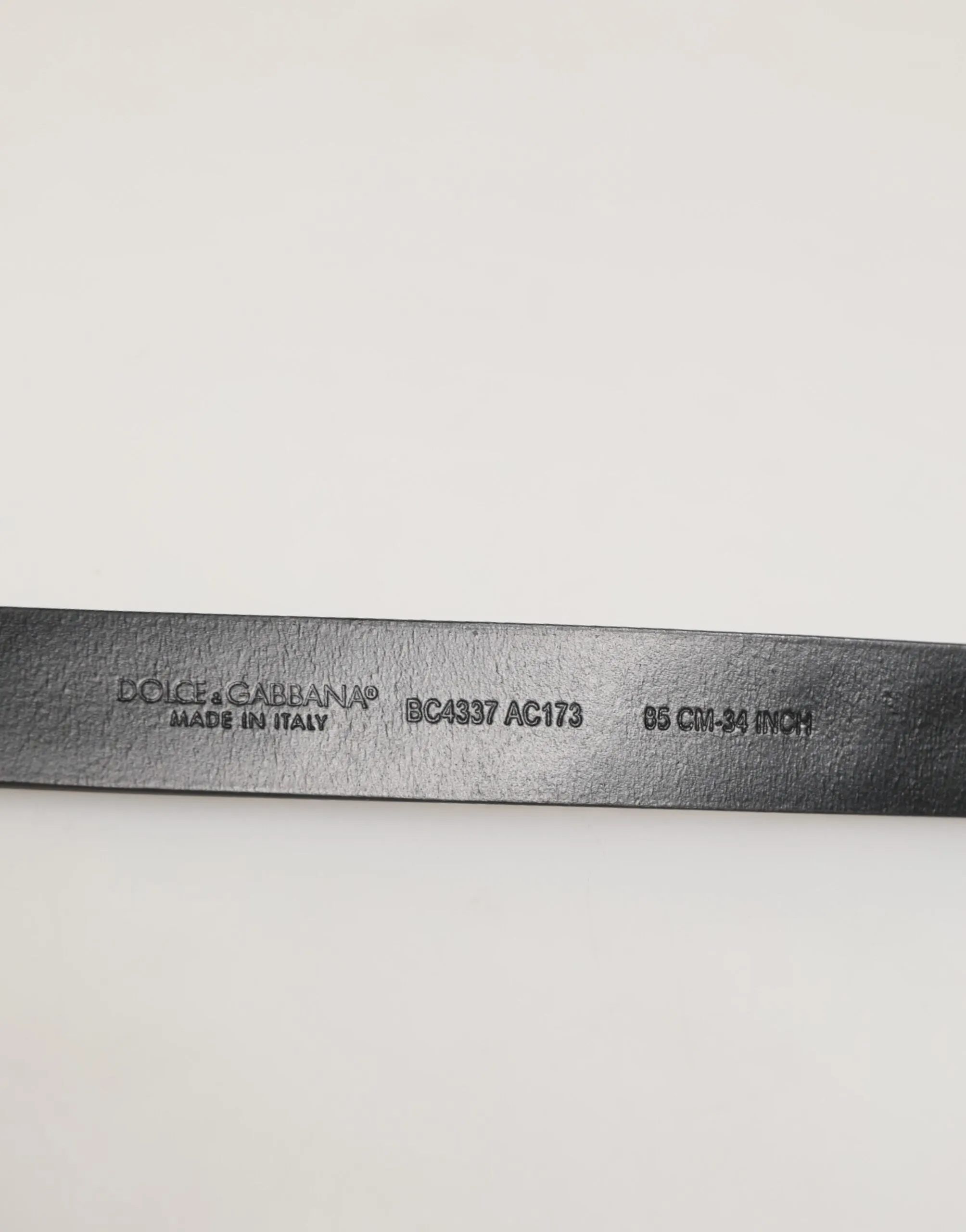 Dolce & Gabbana Black Leather Studded Silver-Tone Buckle Belt sold by Siebentaschen product image thumbnail 4