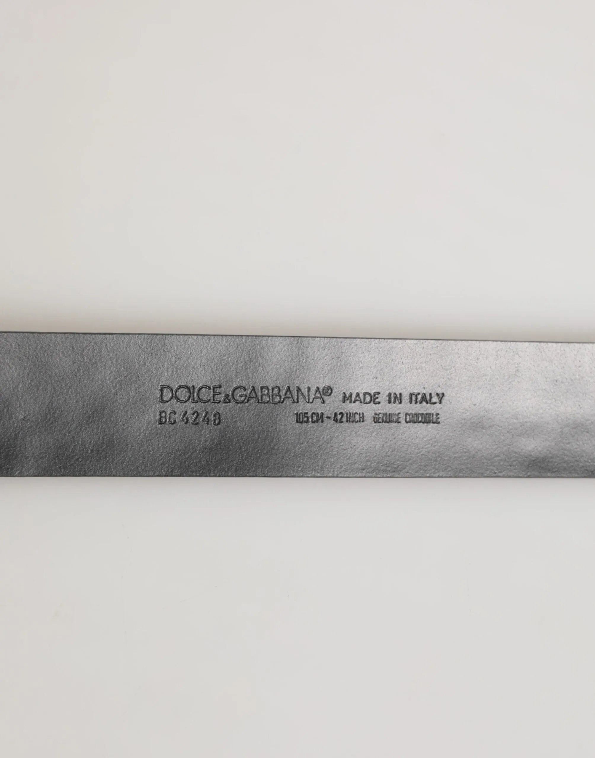 Dolce & Gabbana Black Exotic Leather DG Logo Buckle Belt sold by Siebentaschen product image thumbnail 3