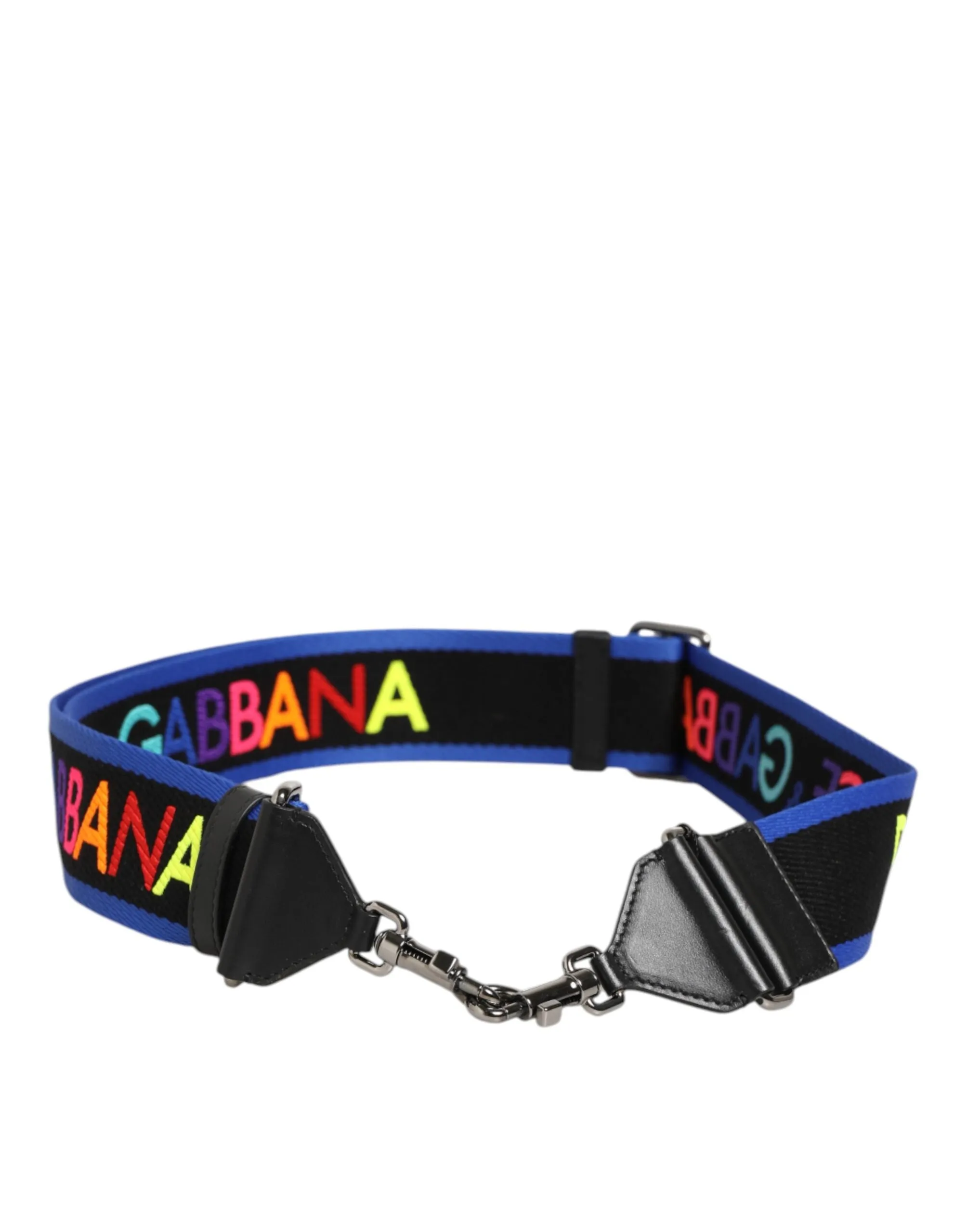Dolce & Gabbana Black Blue Colorful Lettering Bag Handle Shoulder Strap sold by Siebentaschen product image thumbnail 5