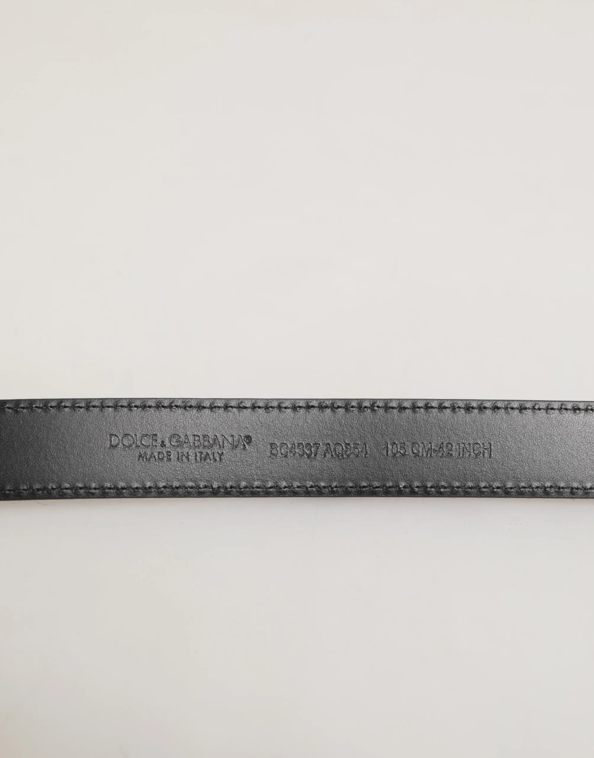 Dolce & Gabbana Red Black Pony Leather Metal Buckle Men Belt sold by Siebentaschen product image thumbnail 3