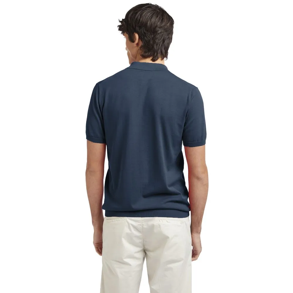 AT.P.CO Blue Cotton Polo Shirt sold by Siebentaschen product image thumbnail 2