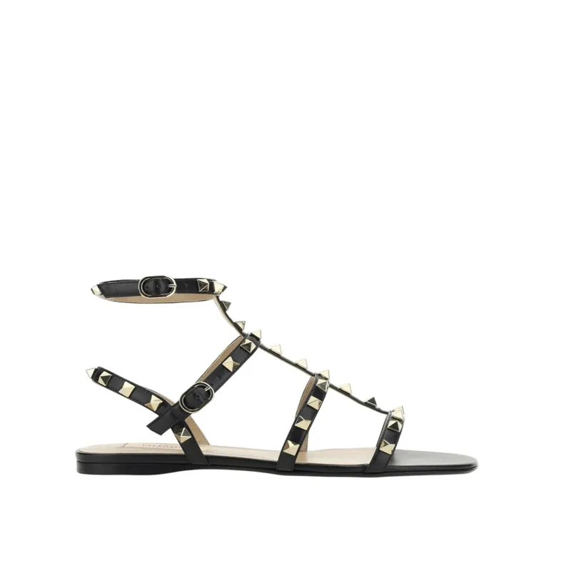 Valentino Garavani Rockstud Leather Sandals sold by Siebentaschen