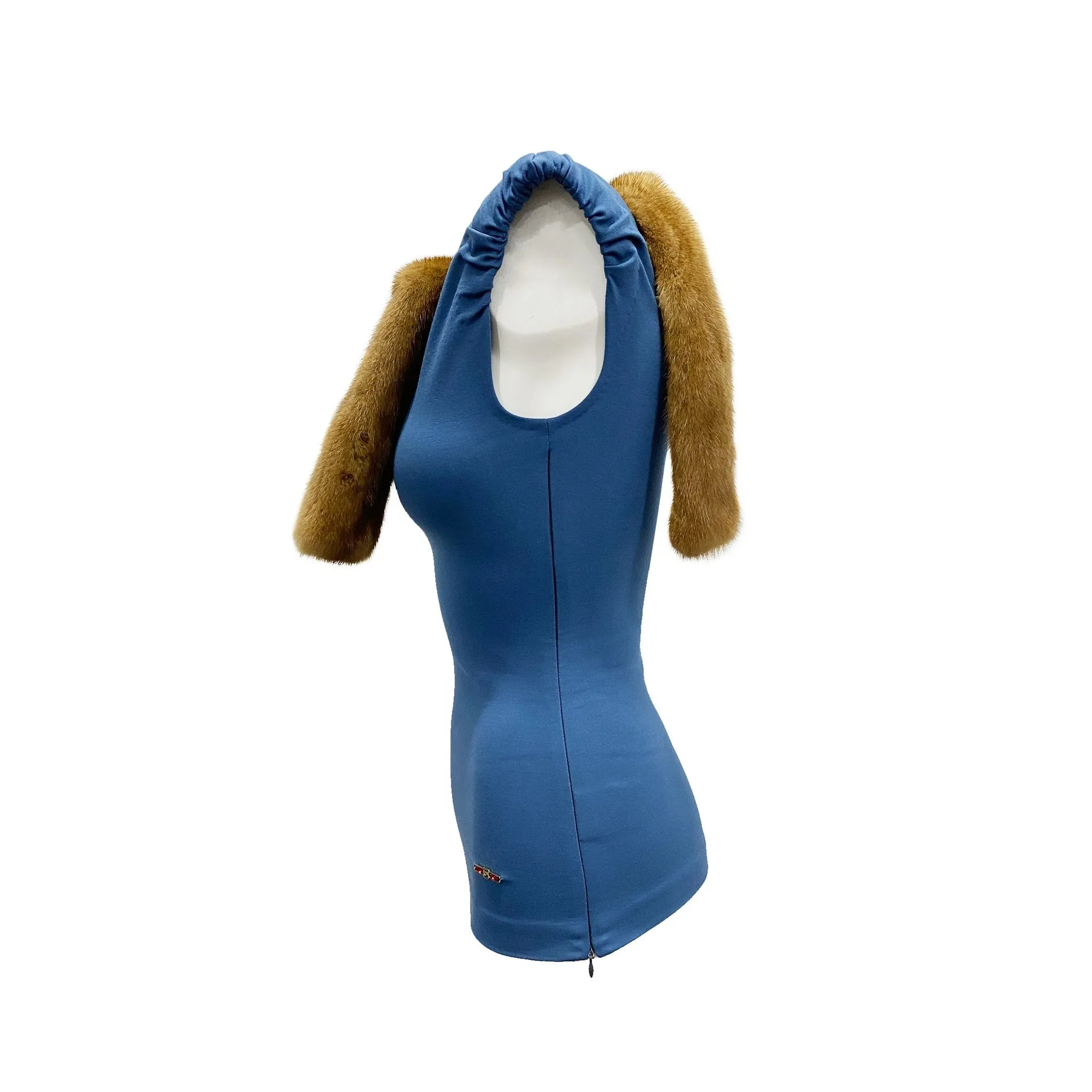 Dsquared2 Mink Collar Sleeveless Top sold by Siebentaschen product image thumbnail 3
