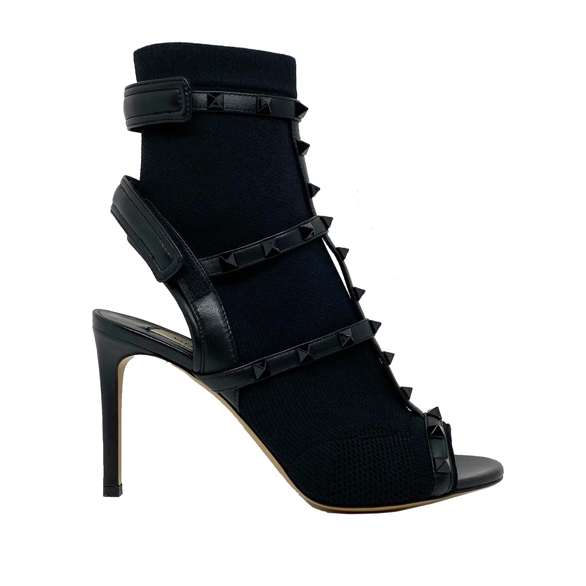 Valentino Rockstud Sock Heel Sandals sold by Siebentaschen