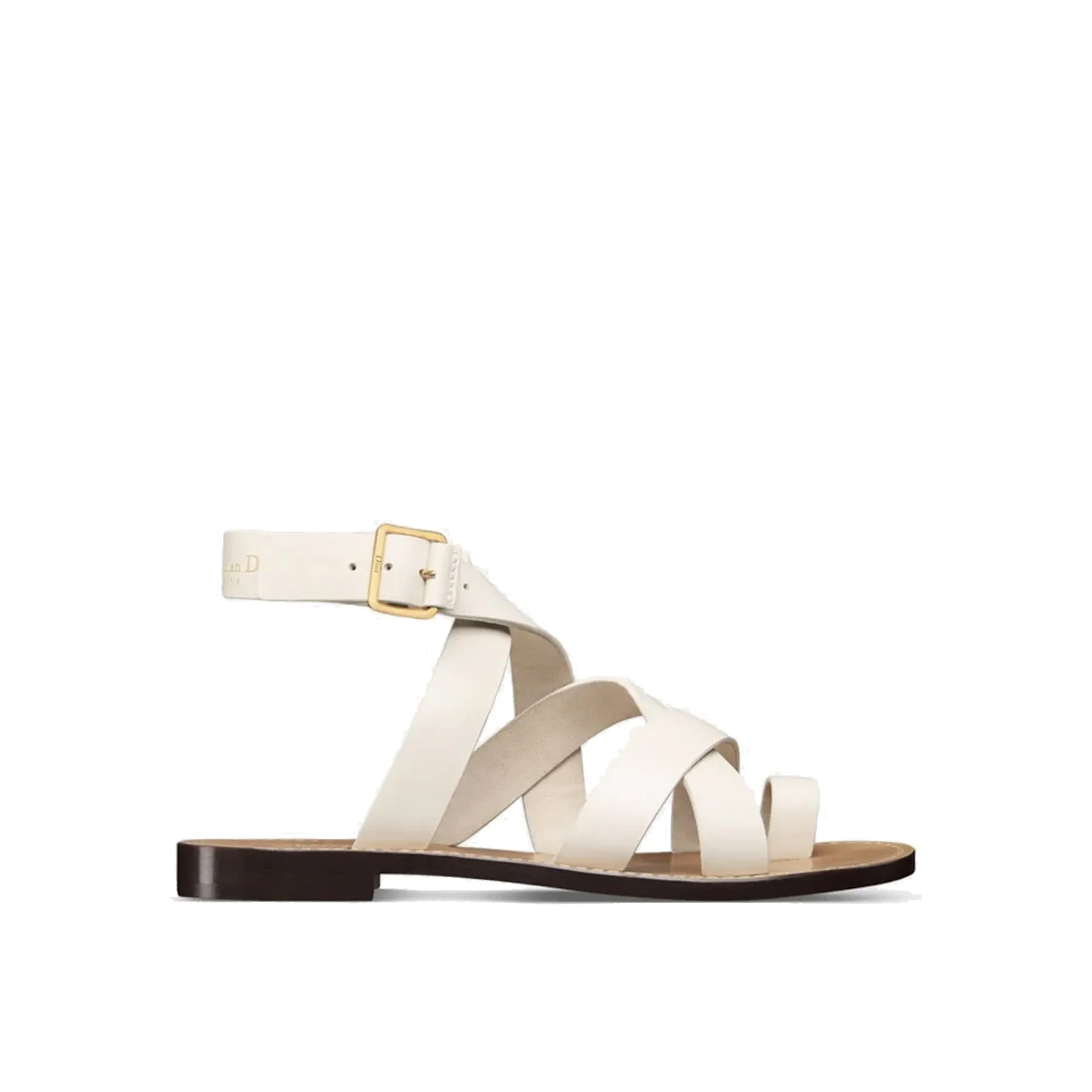 Dior Sun Leather Flat Sandals sold by Siebentaschen