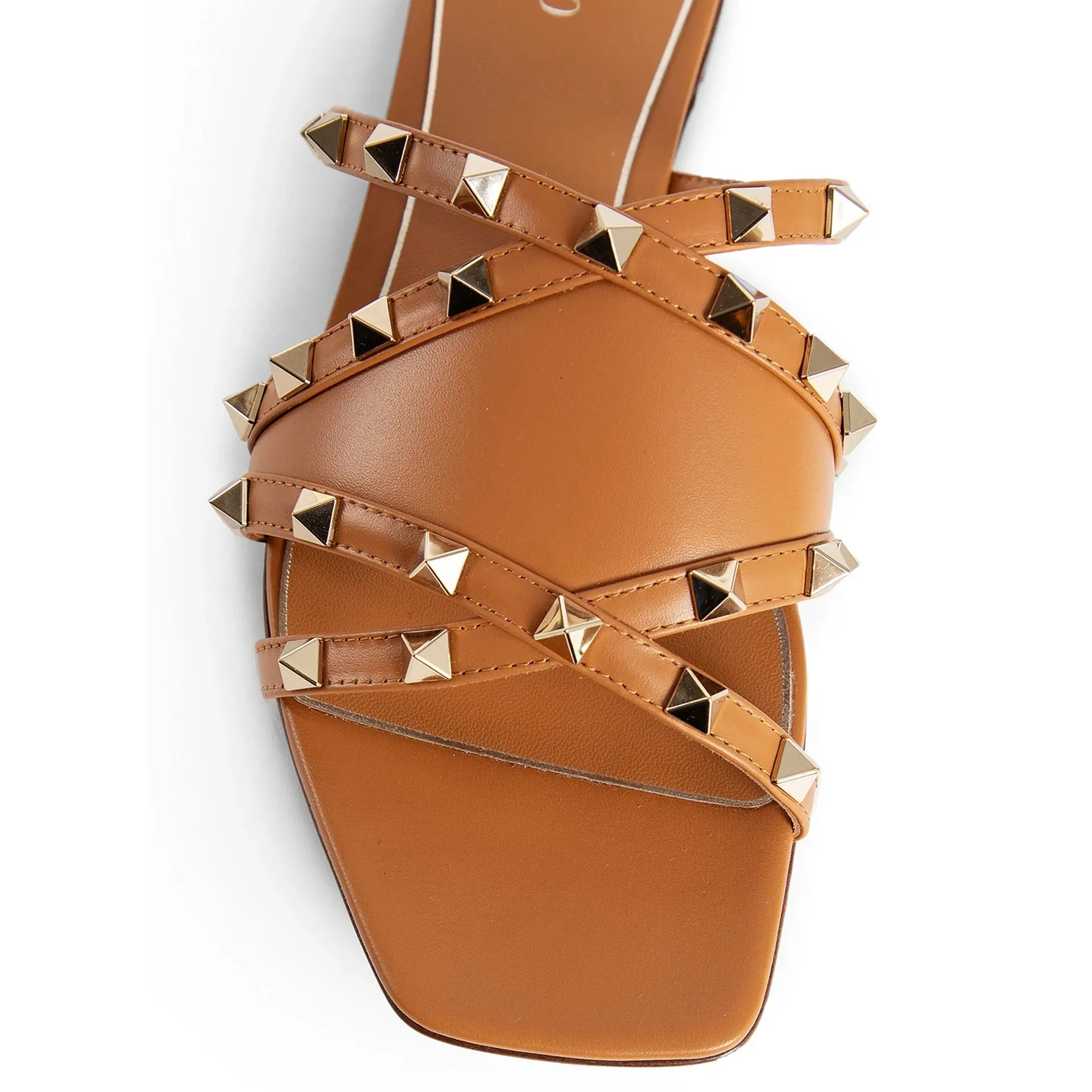 Valentino Garavani Rockstud Leather Flat Sandals sold by Siebentaschen product image thumbnail 4