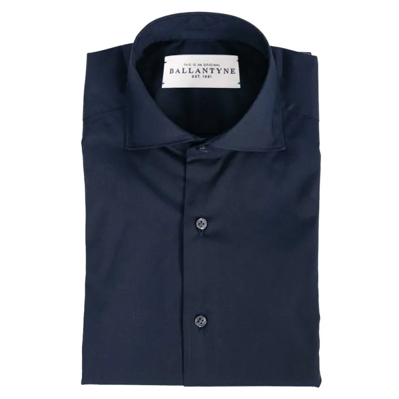 Ballantyne Blue Cotton Men's Shirt sold by Siebentaschen