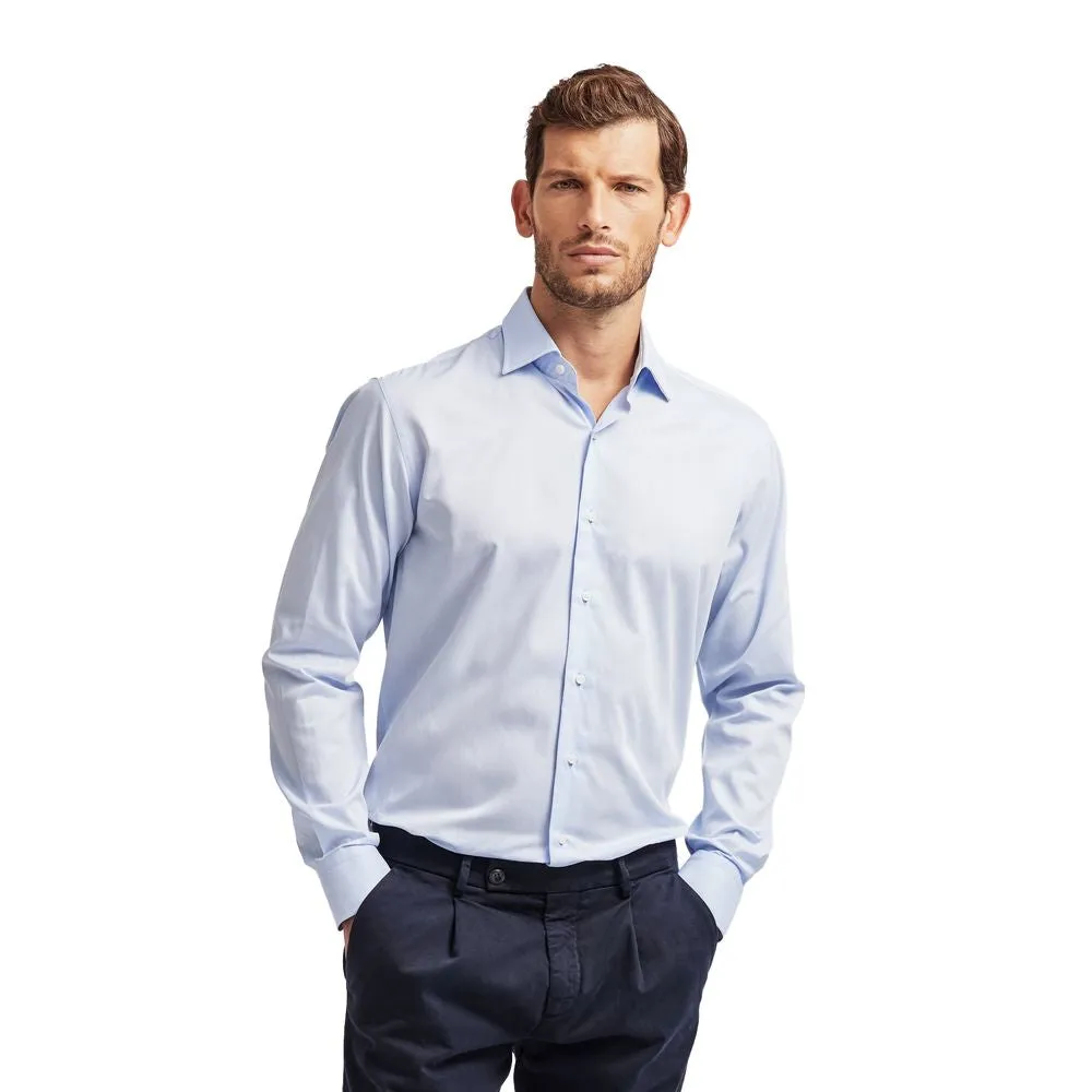 Ballantyne Blue Cotton Men Shirt sold by Siebentaschen product image thumbnail 2