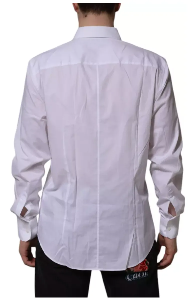 Dolce & Gabbana White MARTINI Long Sleeve Dress Formal Shirt sold by Siebentaschen product image thumbnail 2