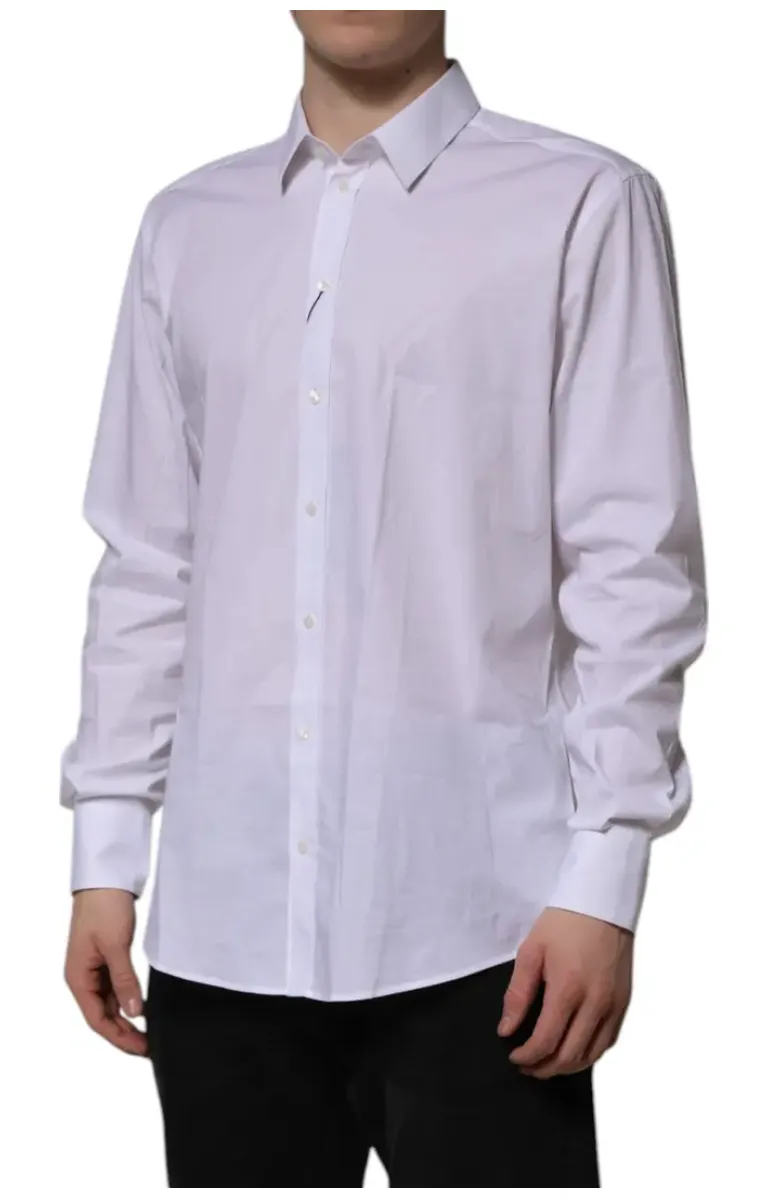 Dolce & Gabbana White MARTINI Long Sleeve Dress Formal Shirt sold by Siebentaschen product image thumbnail 3