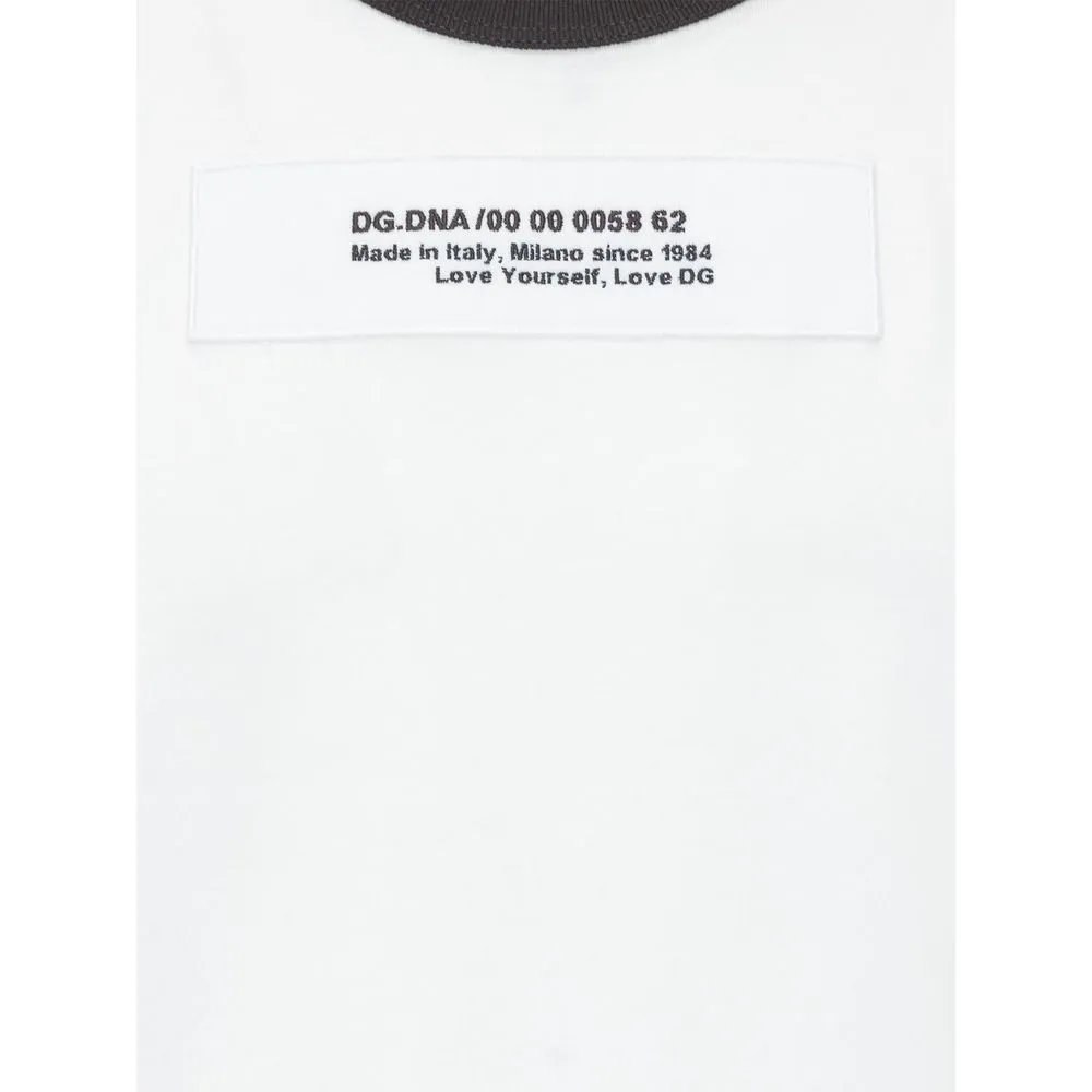 Dolce & Gabbana White Cotton T-Shirt sold by Siebentaschen product image thumbnail 3