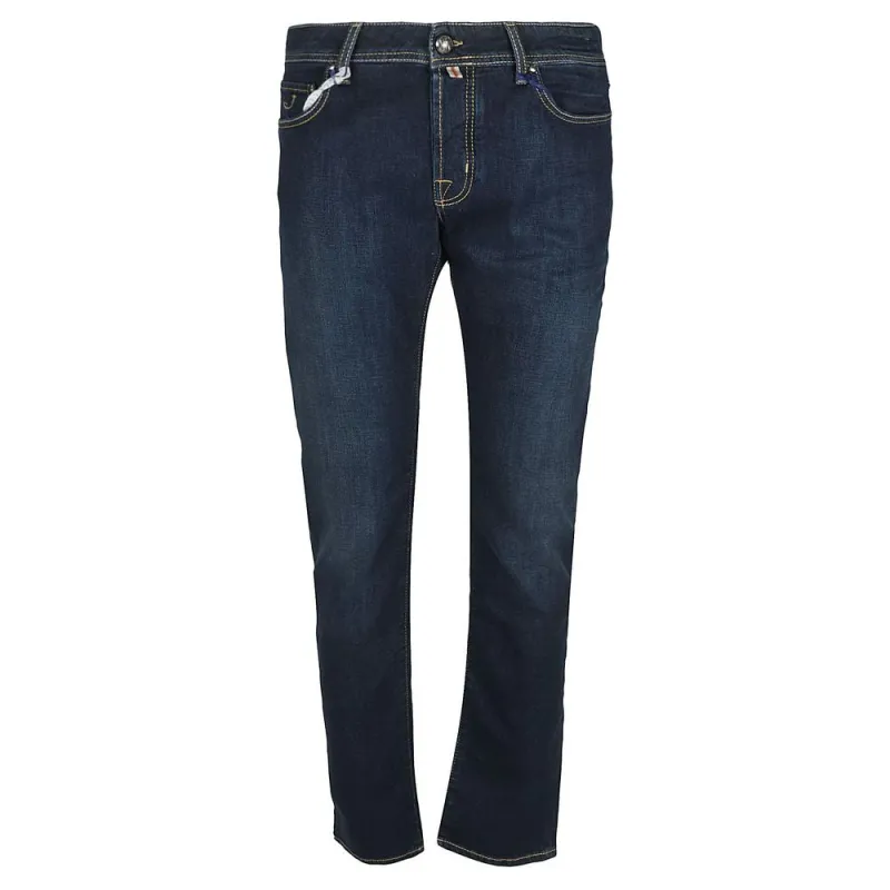 Jacob Cohen Blue Cotton Jeans Denim sold by Siebentaschen