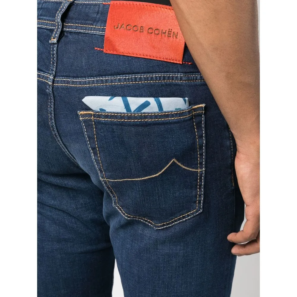 Jacob Cohen Blue Cotton Jeans Denim sold by Siebentaschen product image thumbnail 3