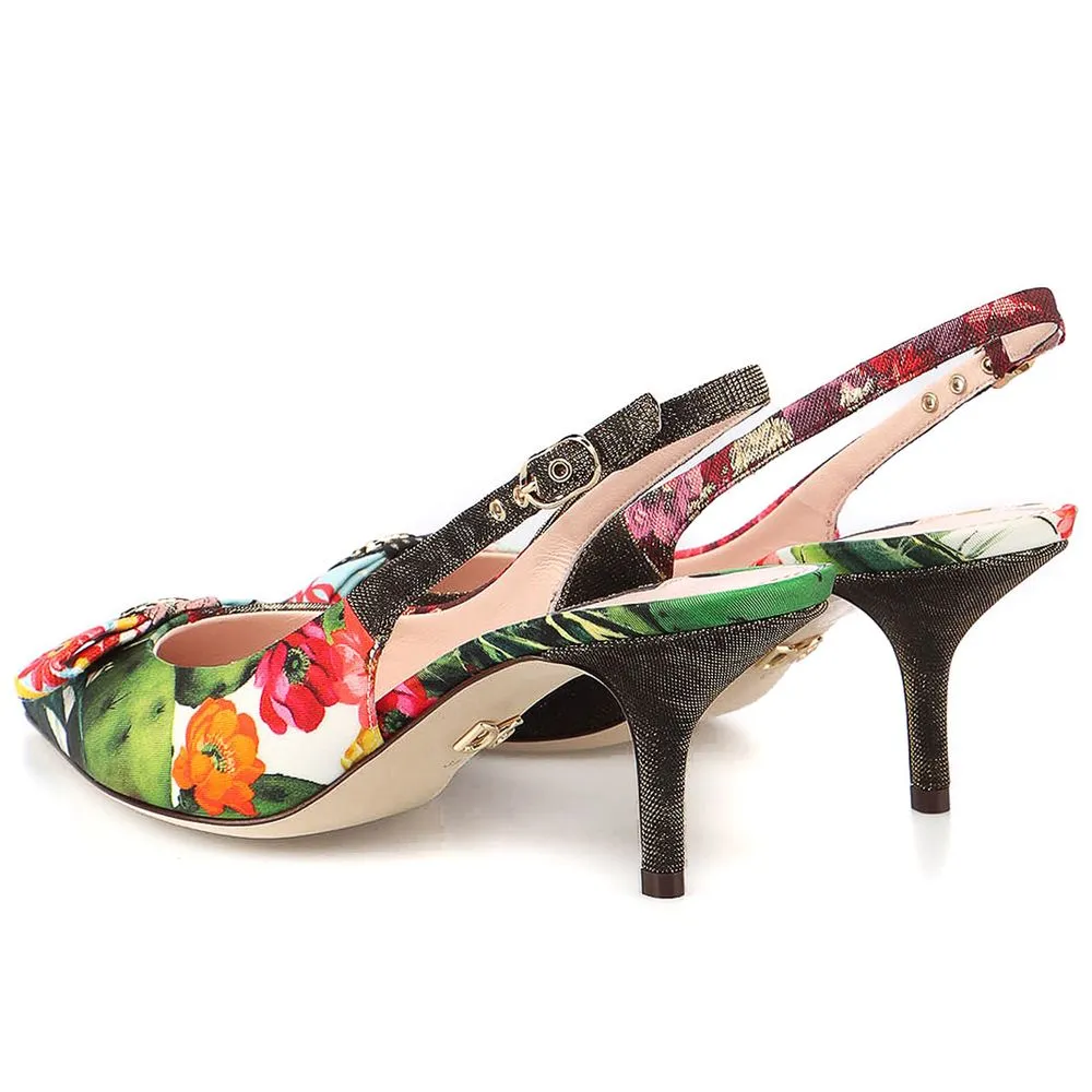 Dolce & Gabbana Multicolor Polyester Sandal sold by Siebentaschen product image thumbnail 2