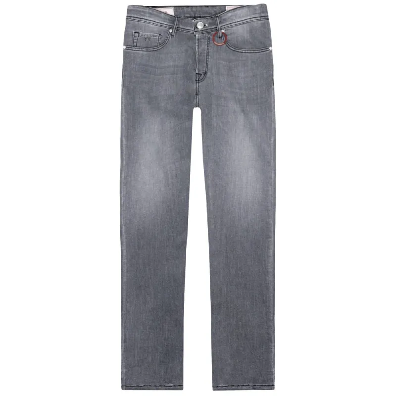 Tramarossa Gray Cotton Men Jeans sold by Siebentaschen