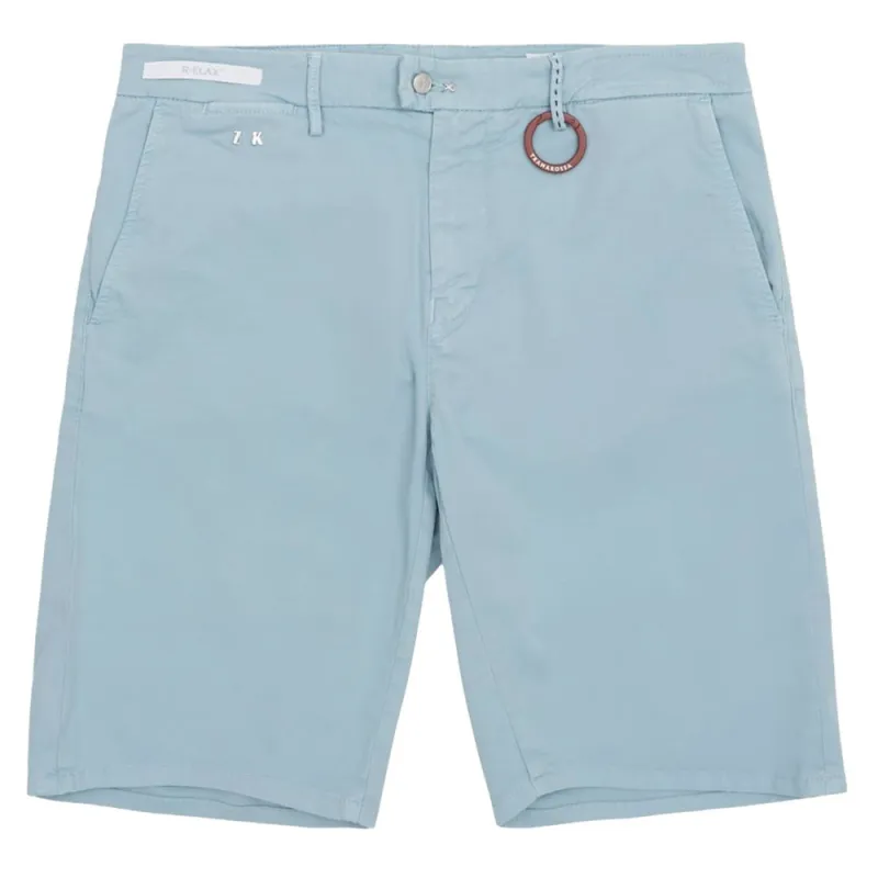 Tramarossa Light Blue Linen Men Short sold by Siebentaschen