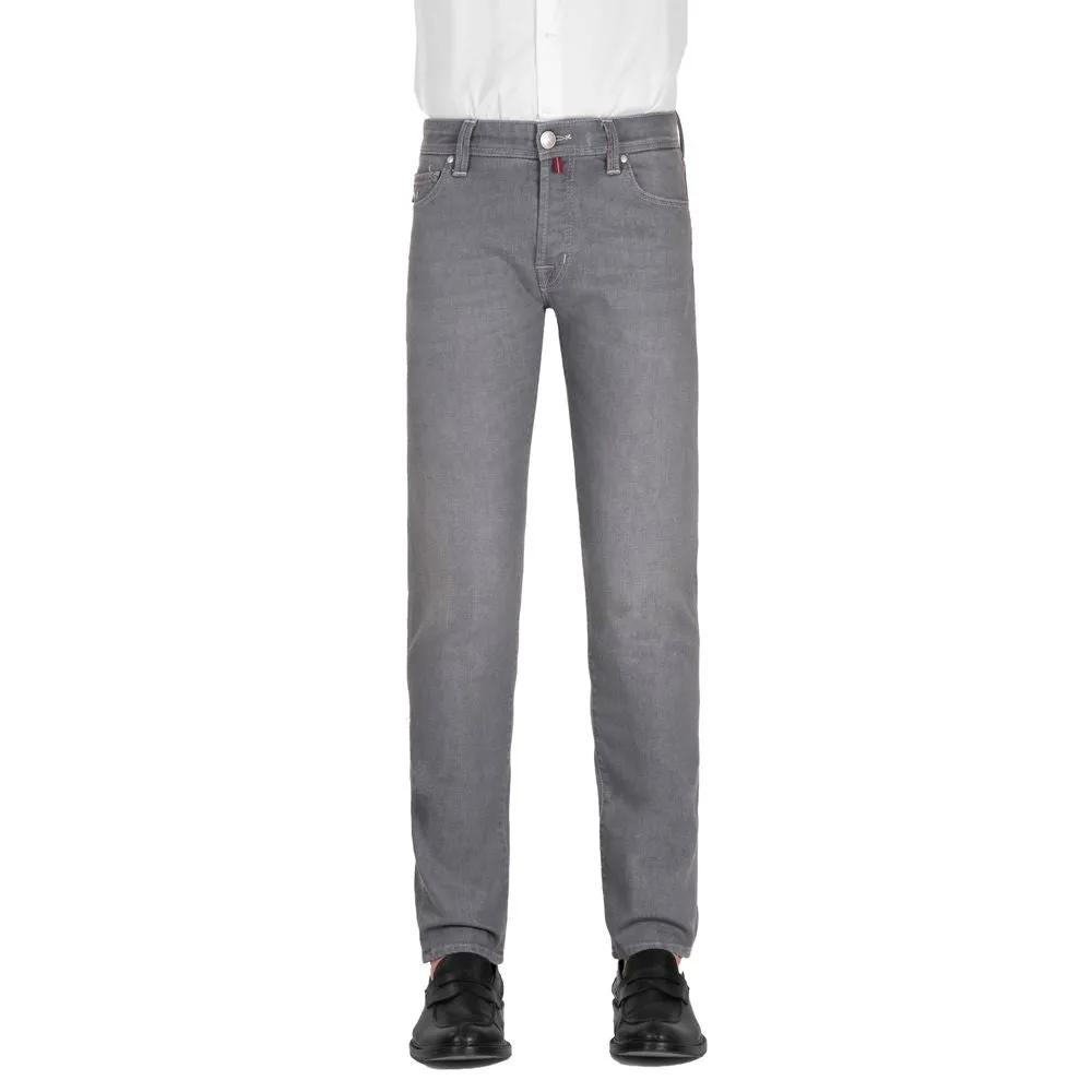 Tramarossa Gray Cotton Men Jeans sold by Siebentaschen product image thumbnail 3