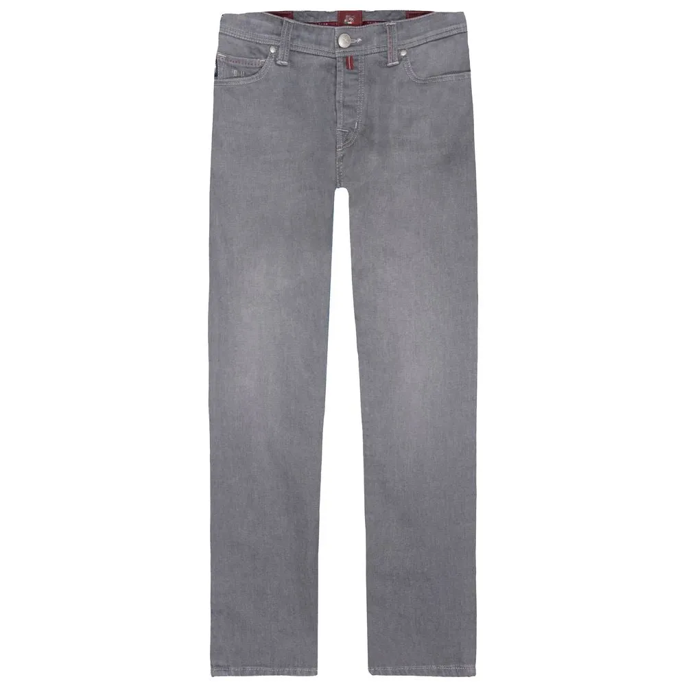 Tramarossa Gray Cotton Men Jeans sold by Siebentaschen