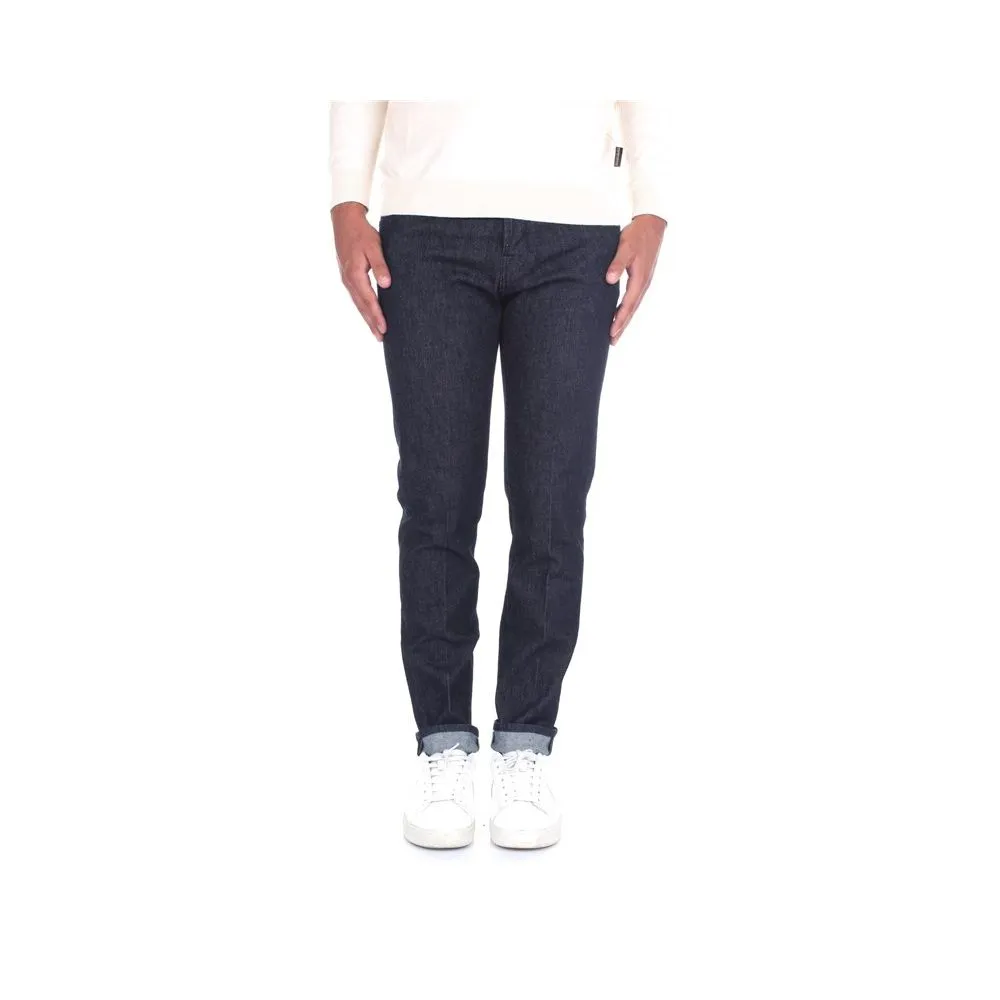 Jacob Cohen Blue Cotton Men Jeans sold by Siebentaschen