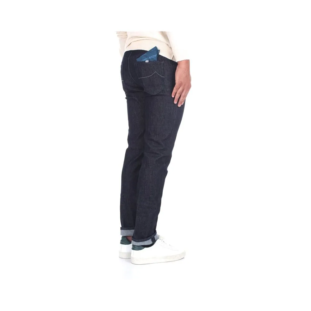 Jacob Cohen Blue Cotton Men Jeans sold by Siebentaschen product image thumbnail 3