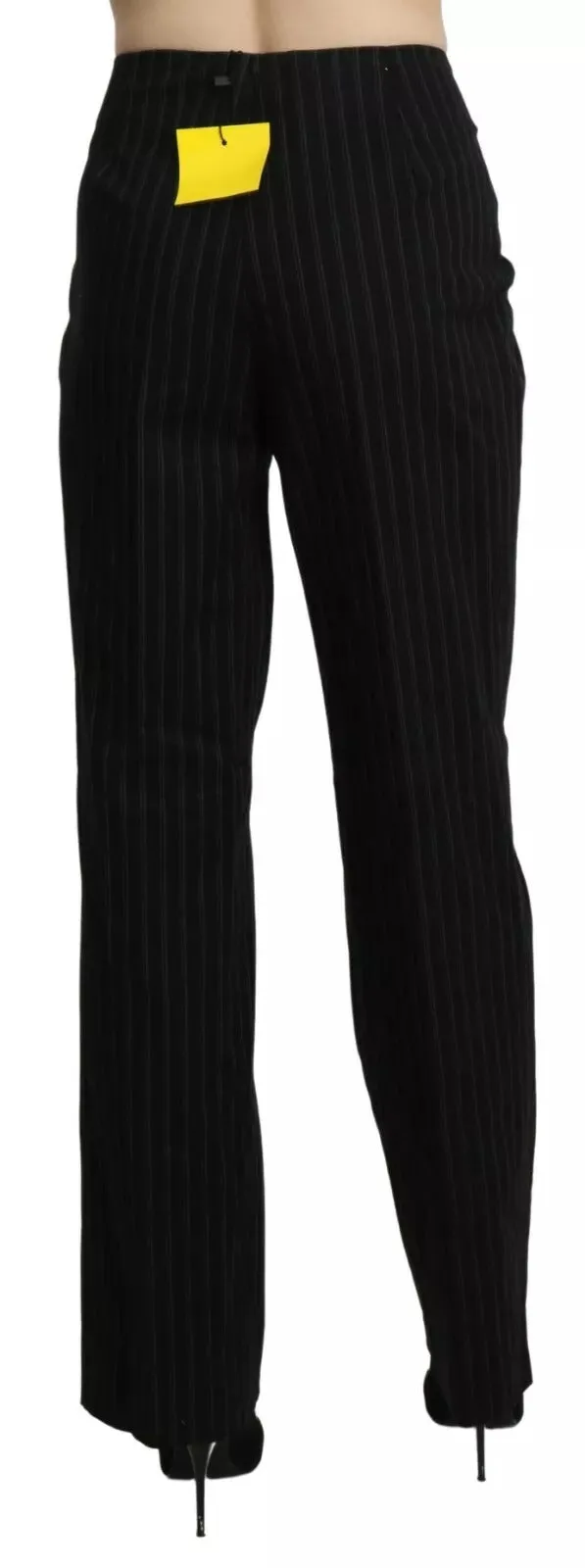 BENCIVENGA Black High Waist Straight Dress Trouser Pants sold by Siebentaschen product image thumbnail 4