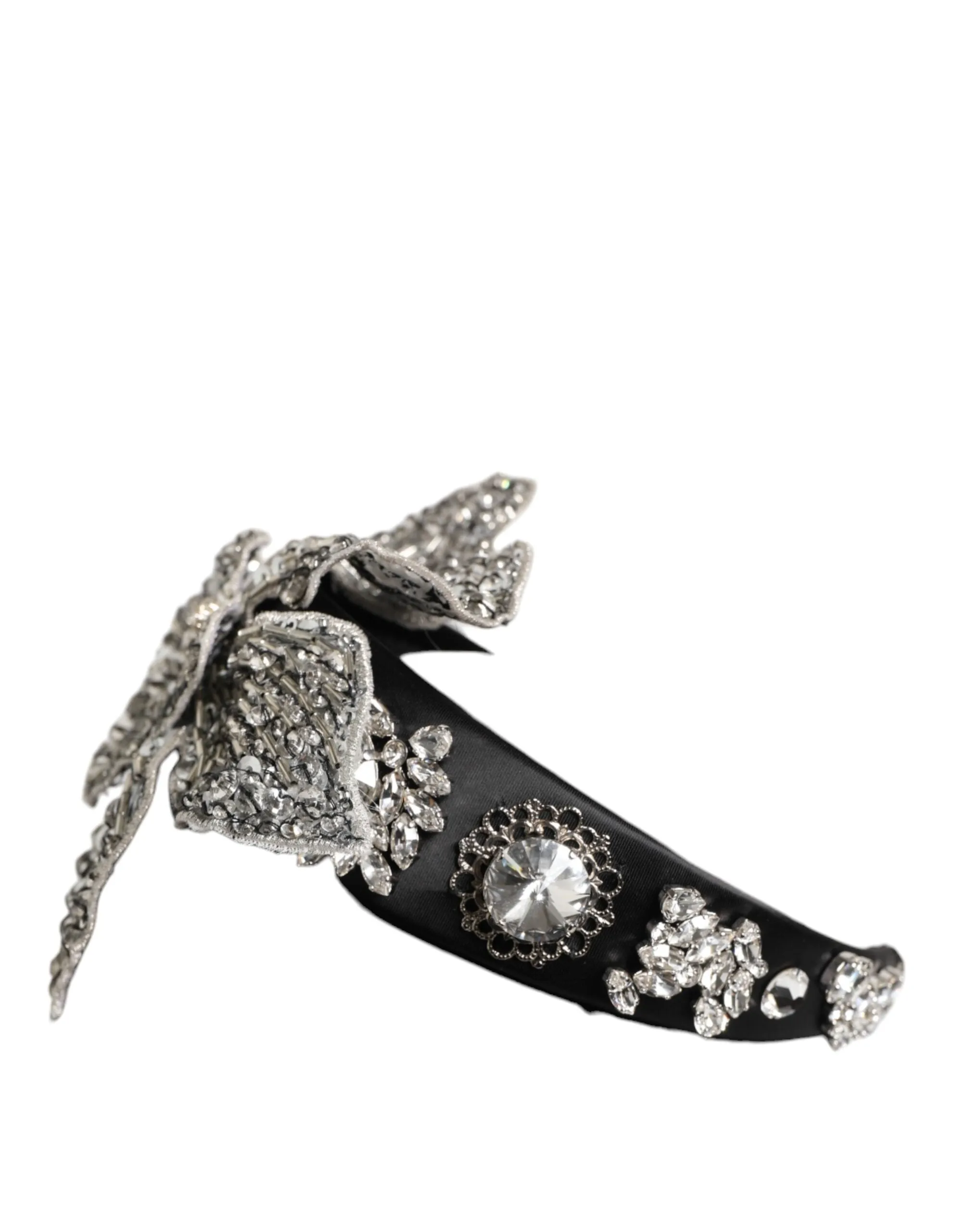 Dolce & Gabbana Black Hair Flower Crystal LIMONI Women Headband Diadem sold by Siebentaschen product image thumbnail 3