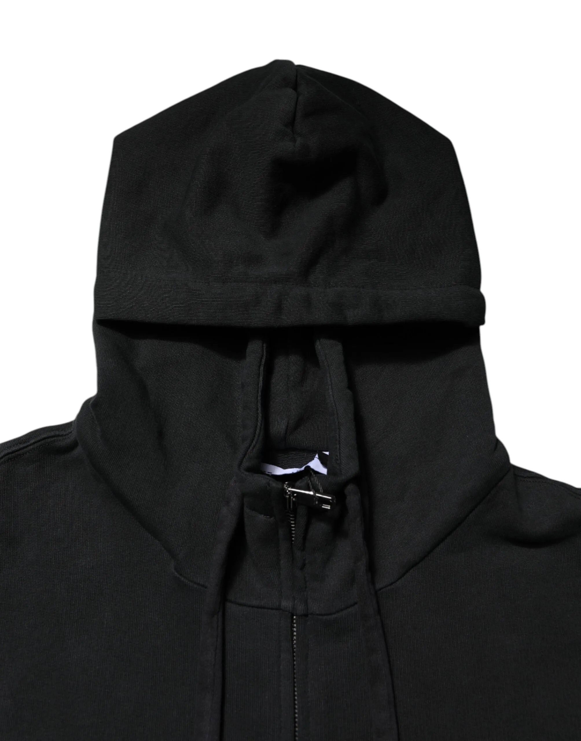 Dolce & Gabbana Black Logo Full Zip Hooded Men Sweatshirt Sweater sold by Siebentaschen product image thumbnail 5