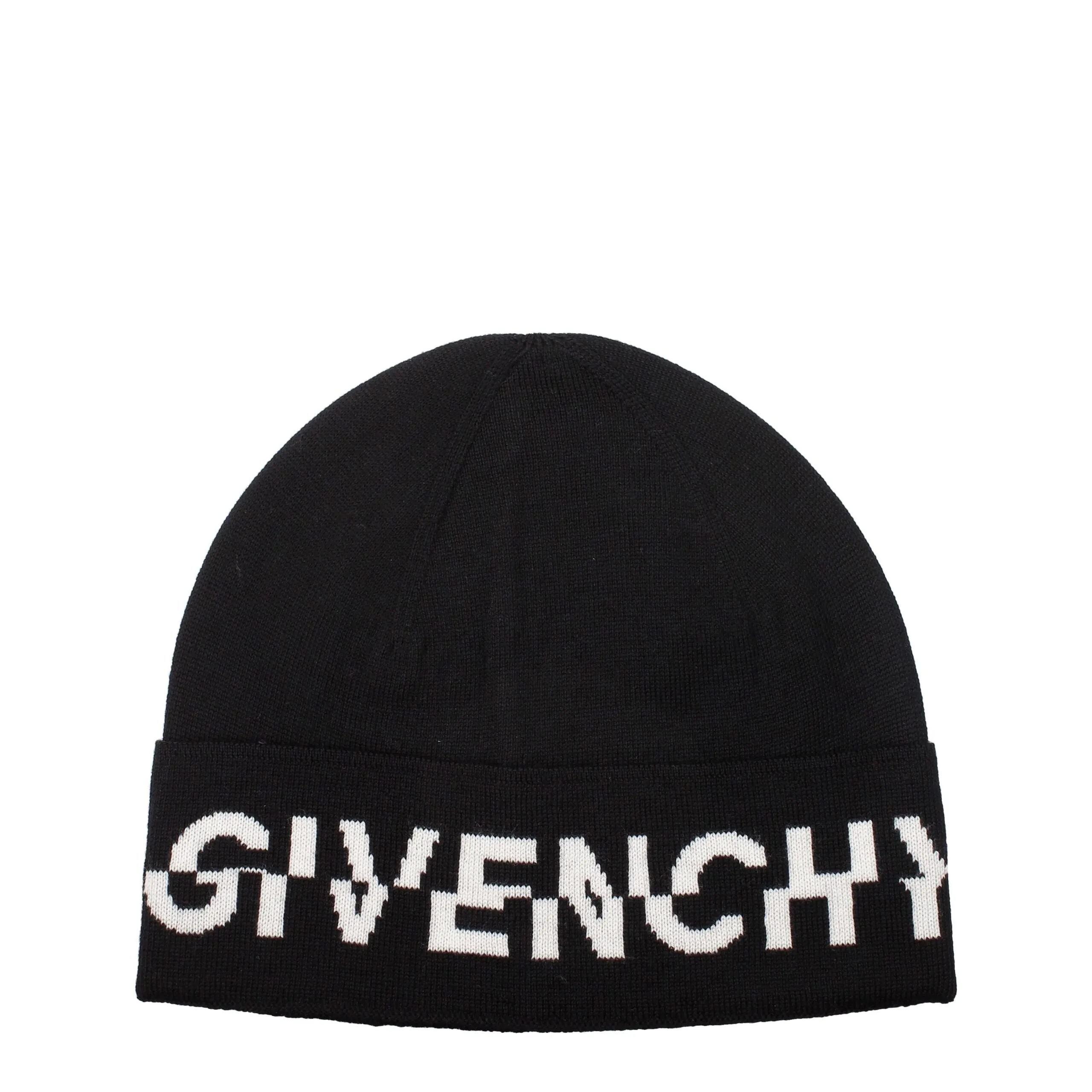Givenchy Black Wool Beanie sold by Siebentaschen