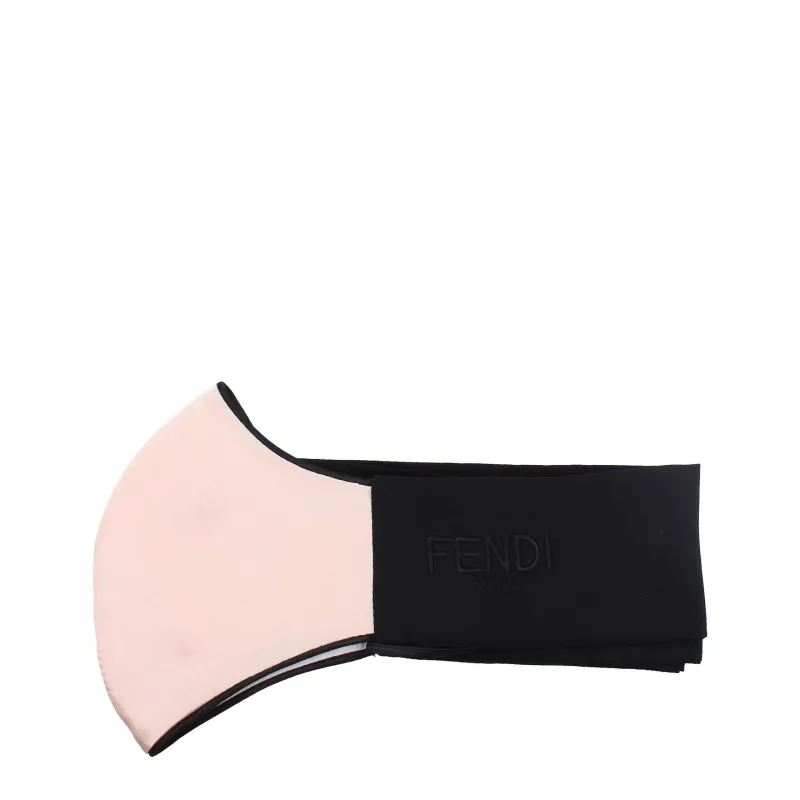 Fendi Pink Silk Facemask sold by Siebentaschen